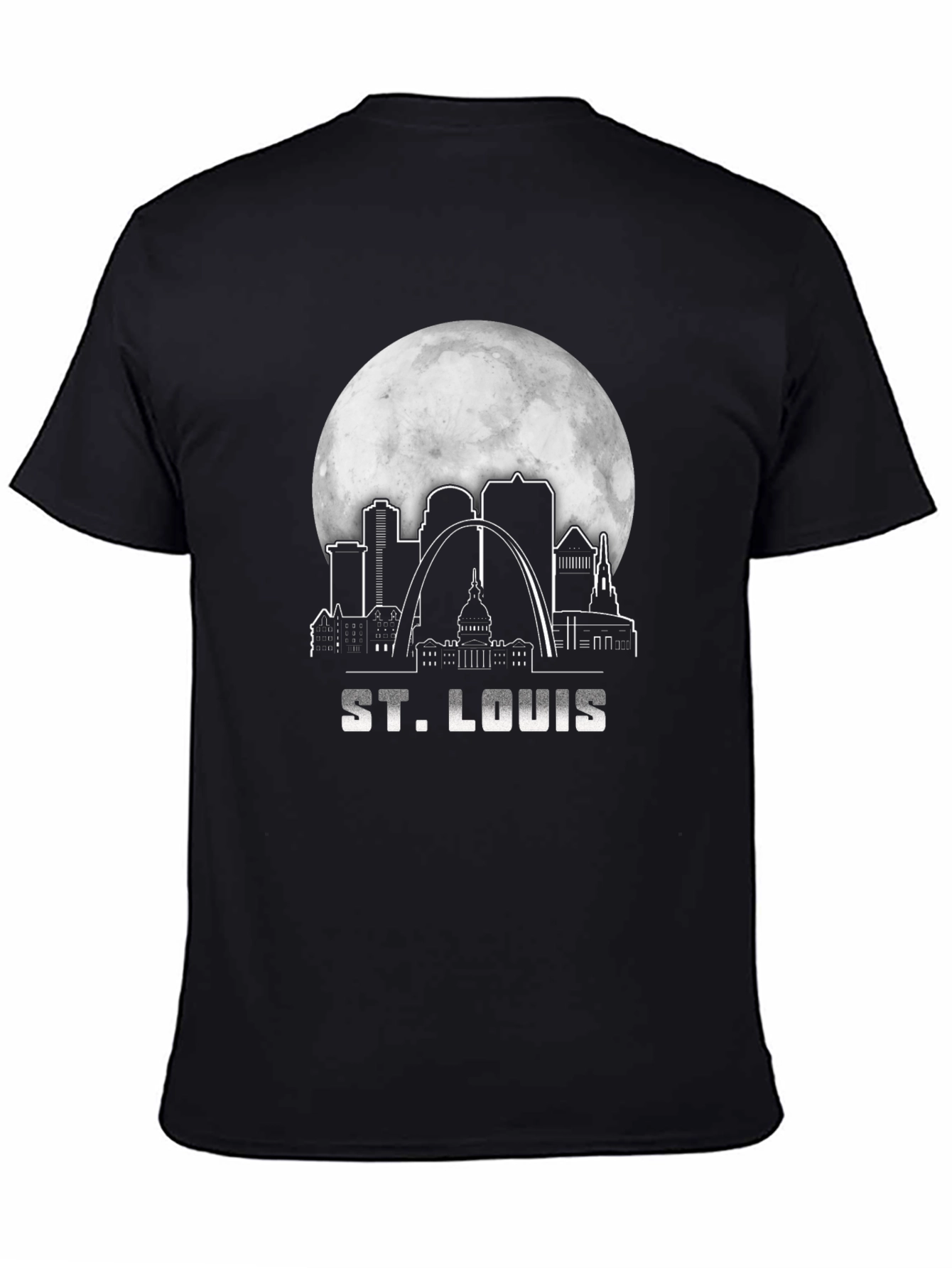 St. Louis Skyline Black Graphic Tee