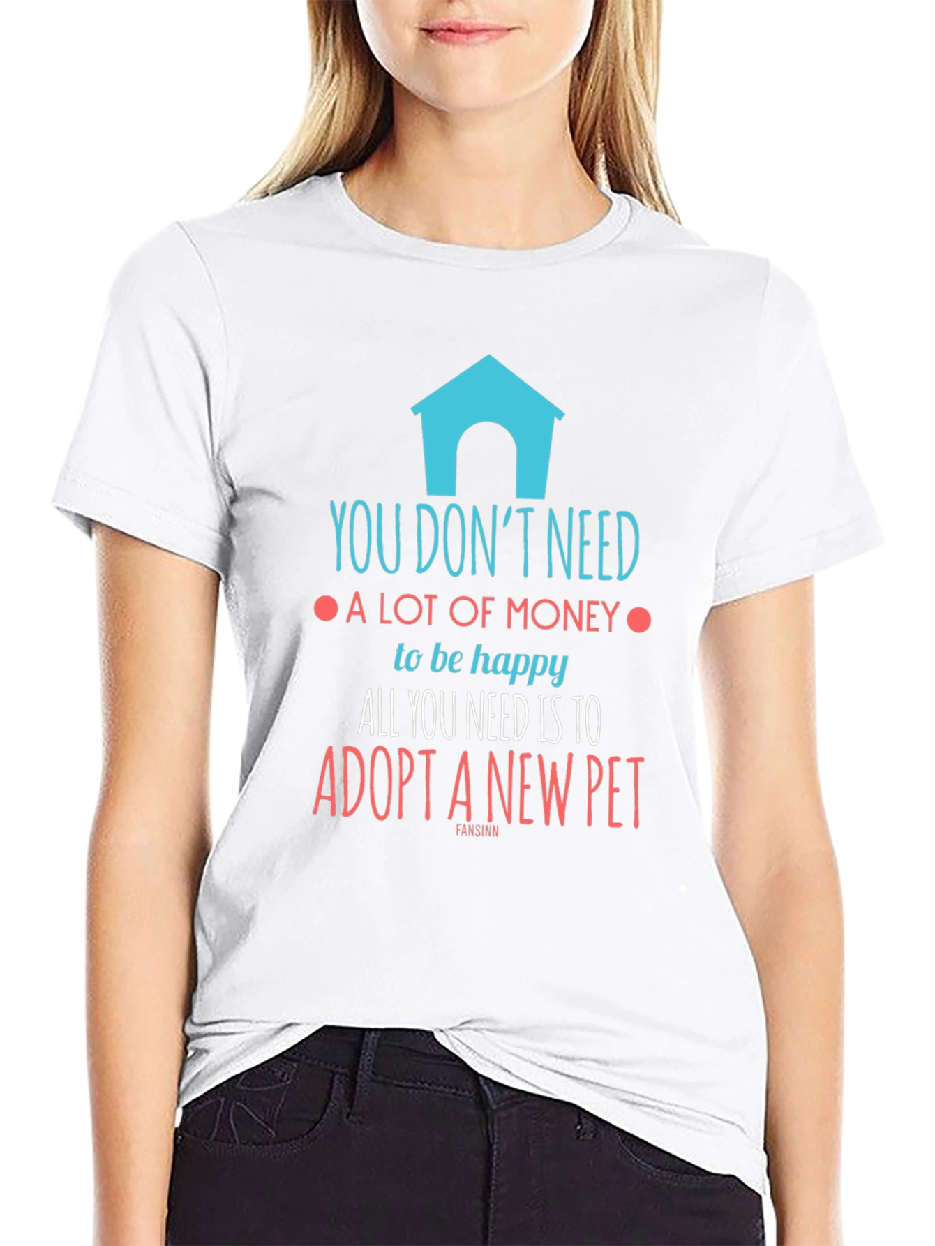 Adopt a Pet Graphic T-Shirt – “Love Doesn’t Have a Price Tag” Dog Lover Tee
