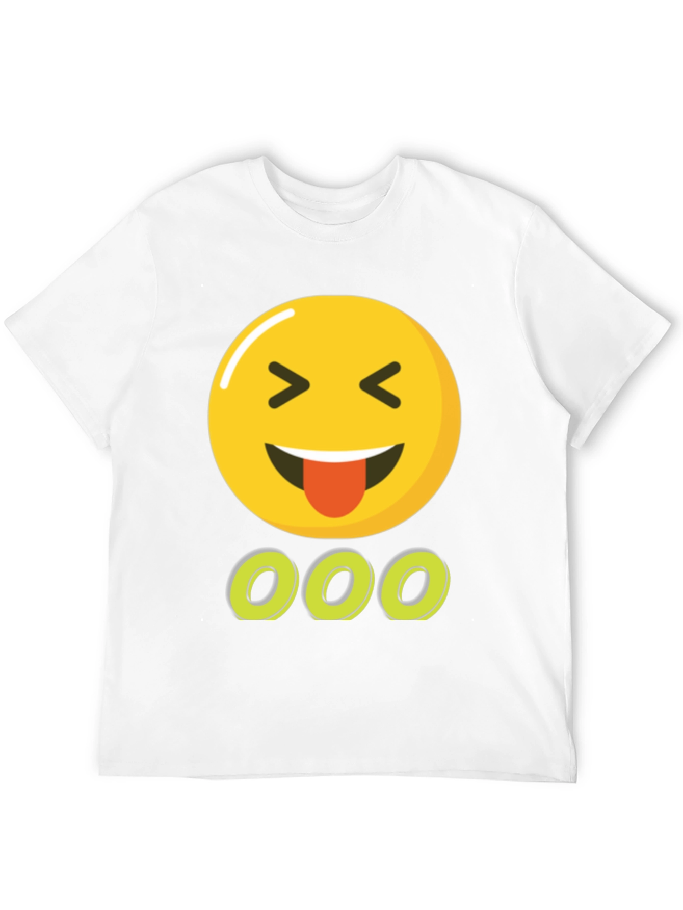 Emoji Tongue Out Black T-Shirt