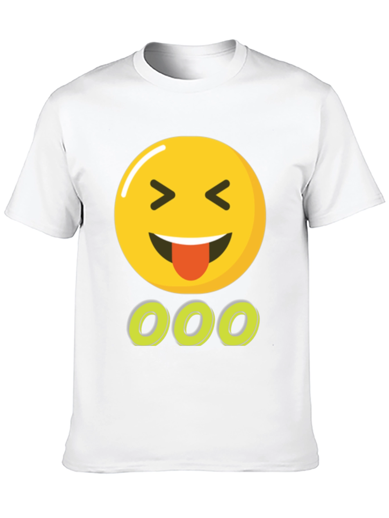 Emoji Tongue Out Black T-Shirt