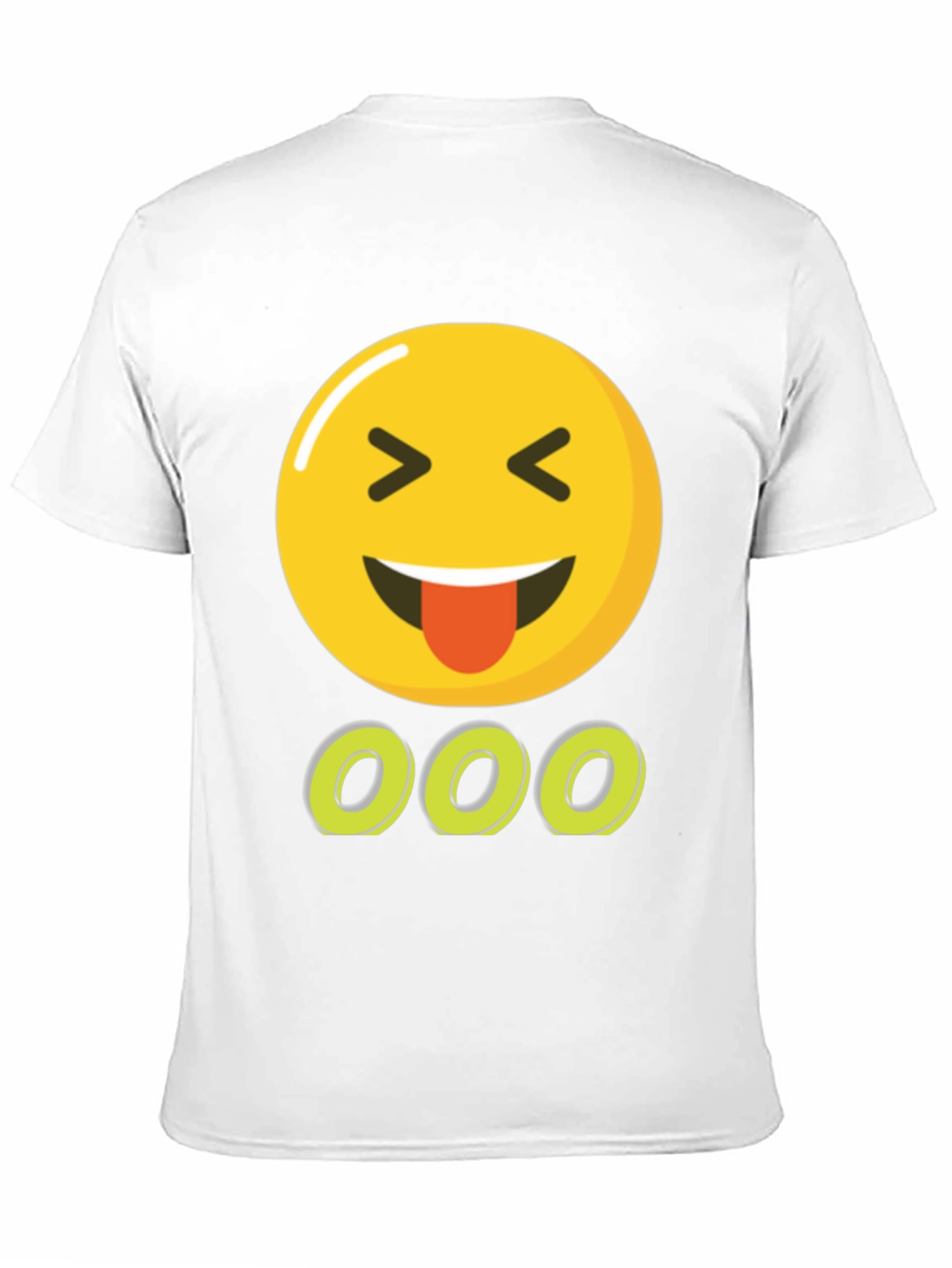 Emoji Tongue Out Black T-Shirt