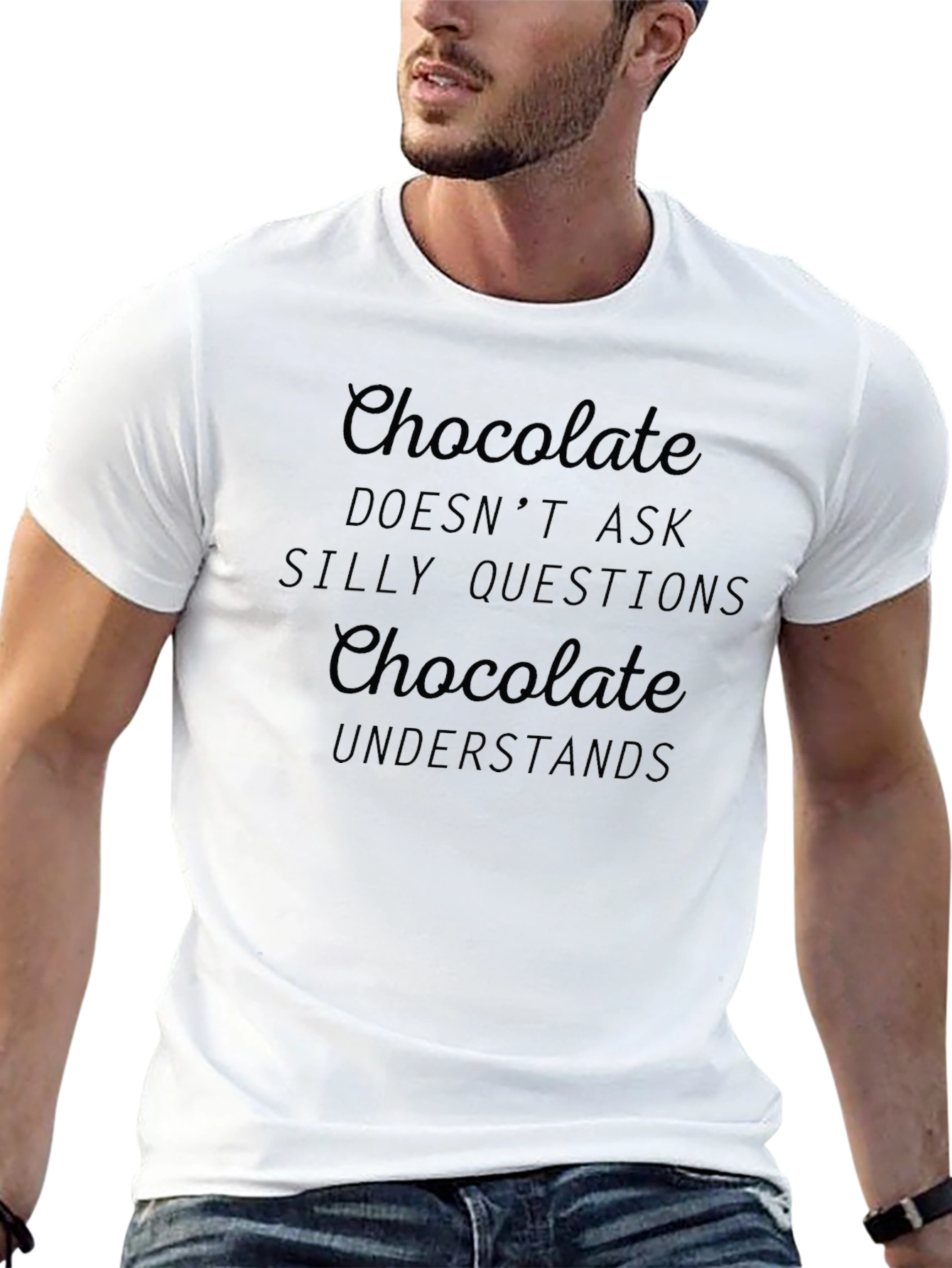 Chocolate Understands Black T-Shirt
