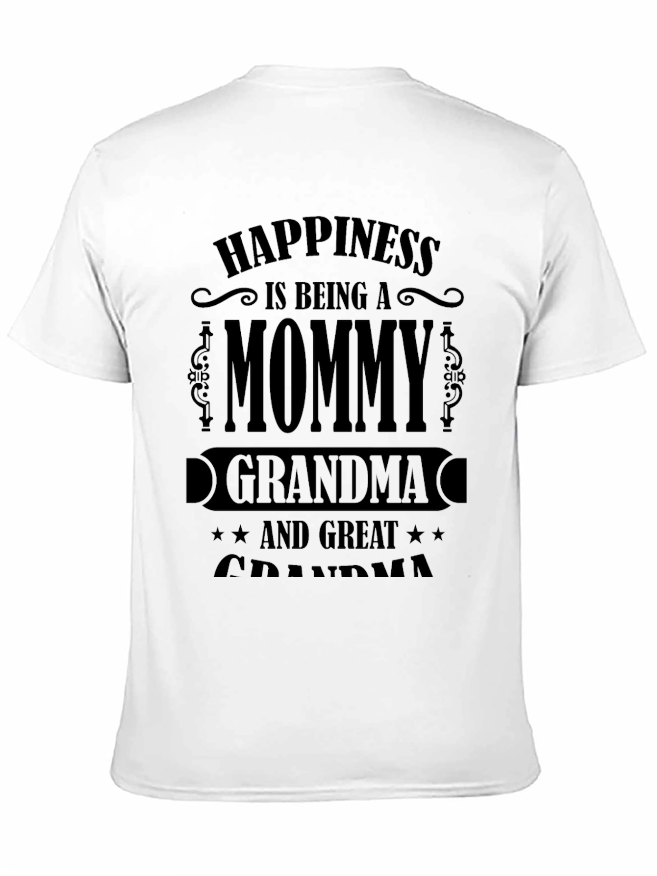 Mommy Grandma & Great Grandma Black T-Shirt