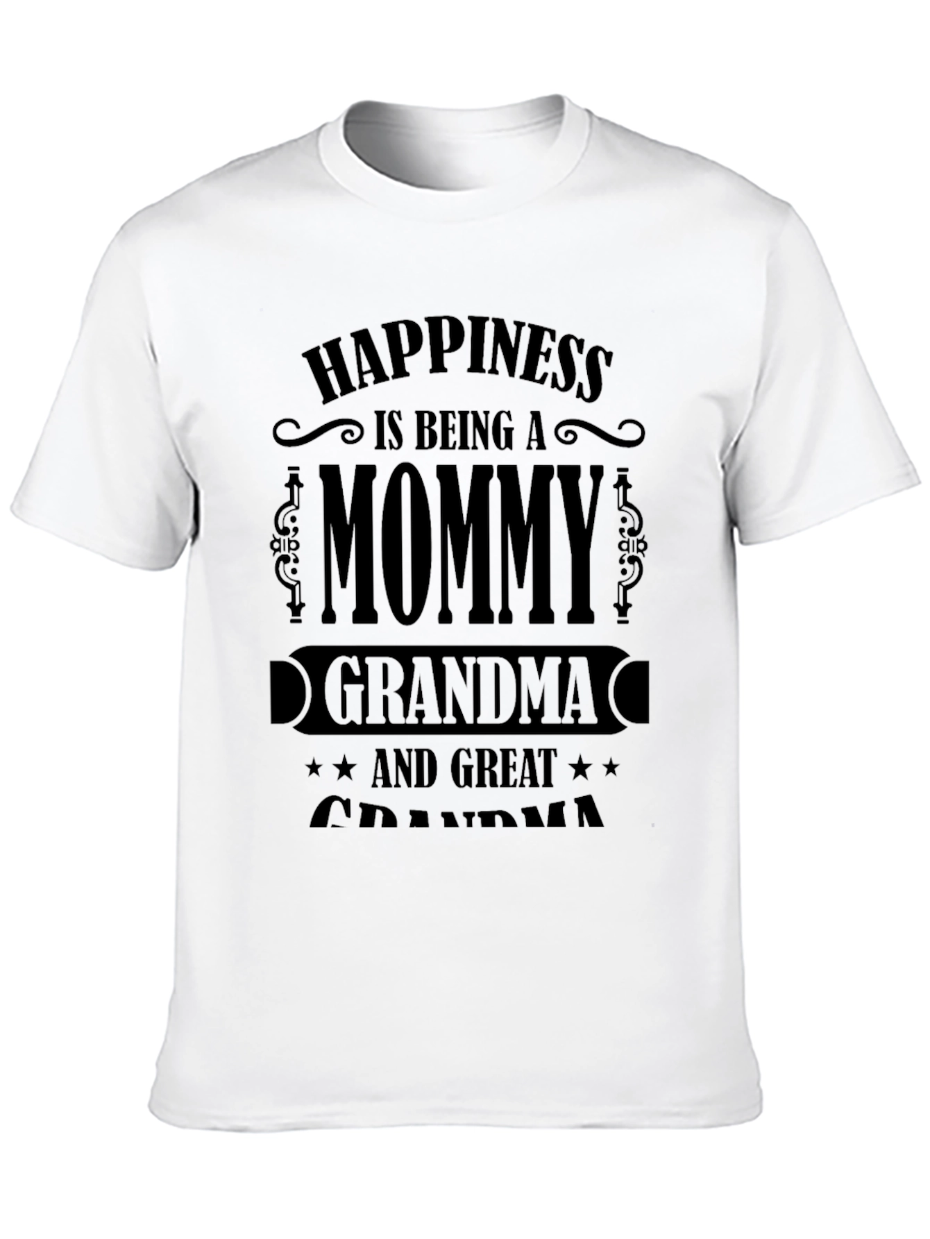 Mommy Grandma & Great Grandma Black T-Shirt