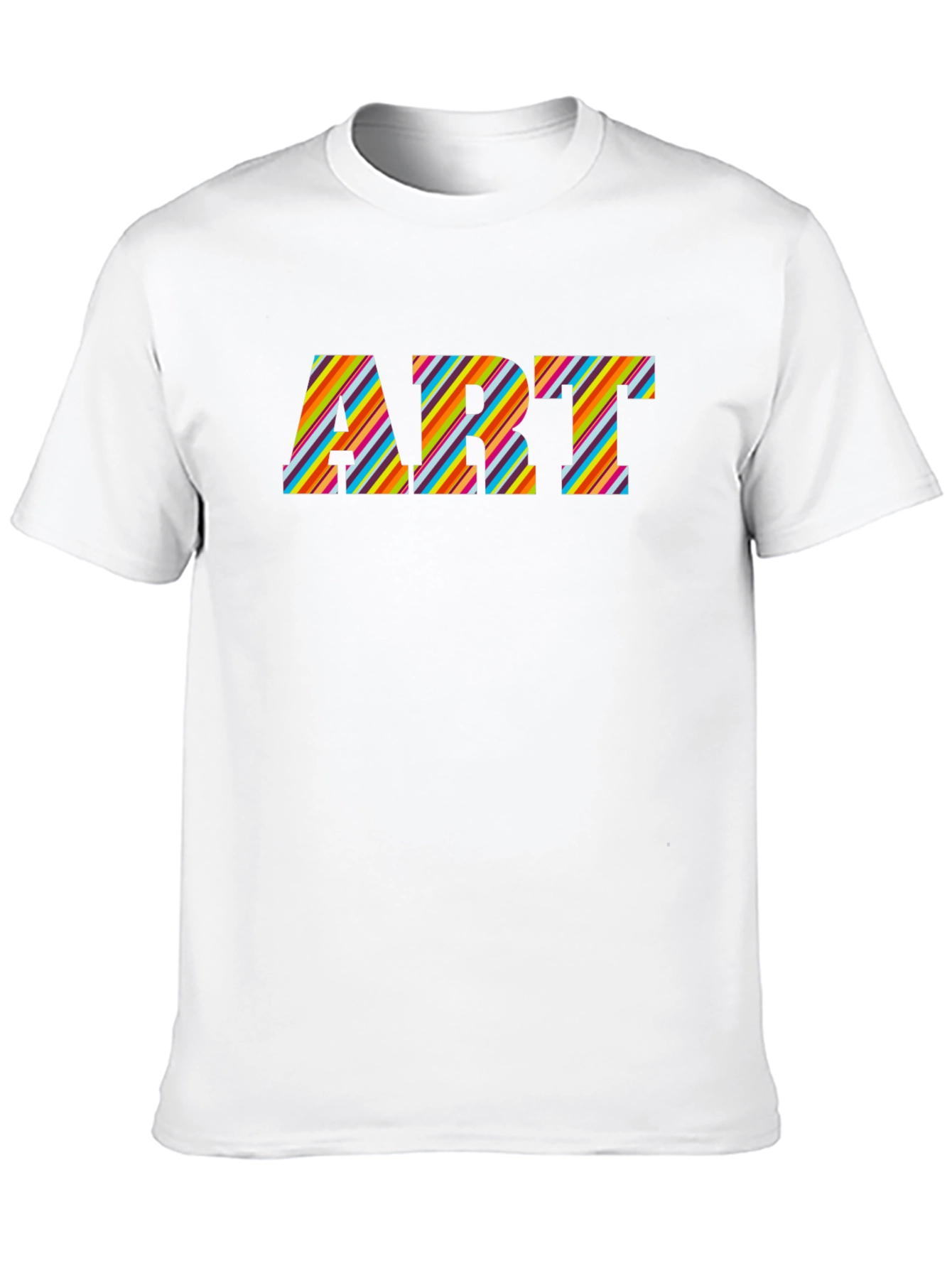 Art Striped Graphic T-Shirt