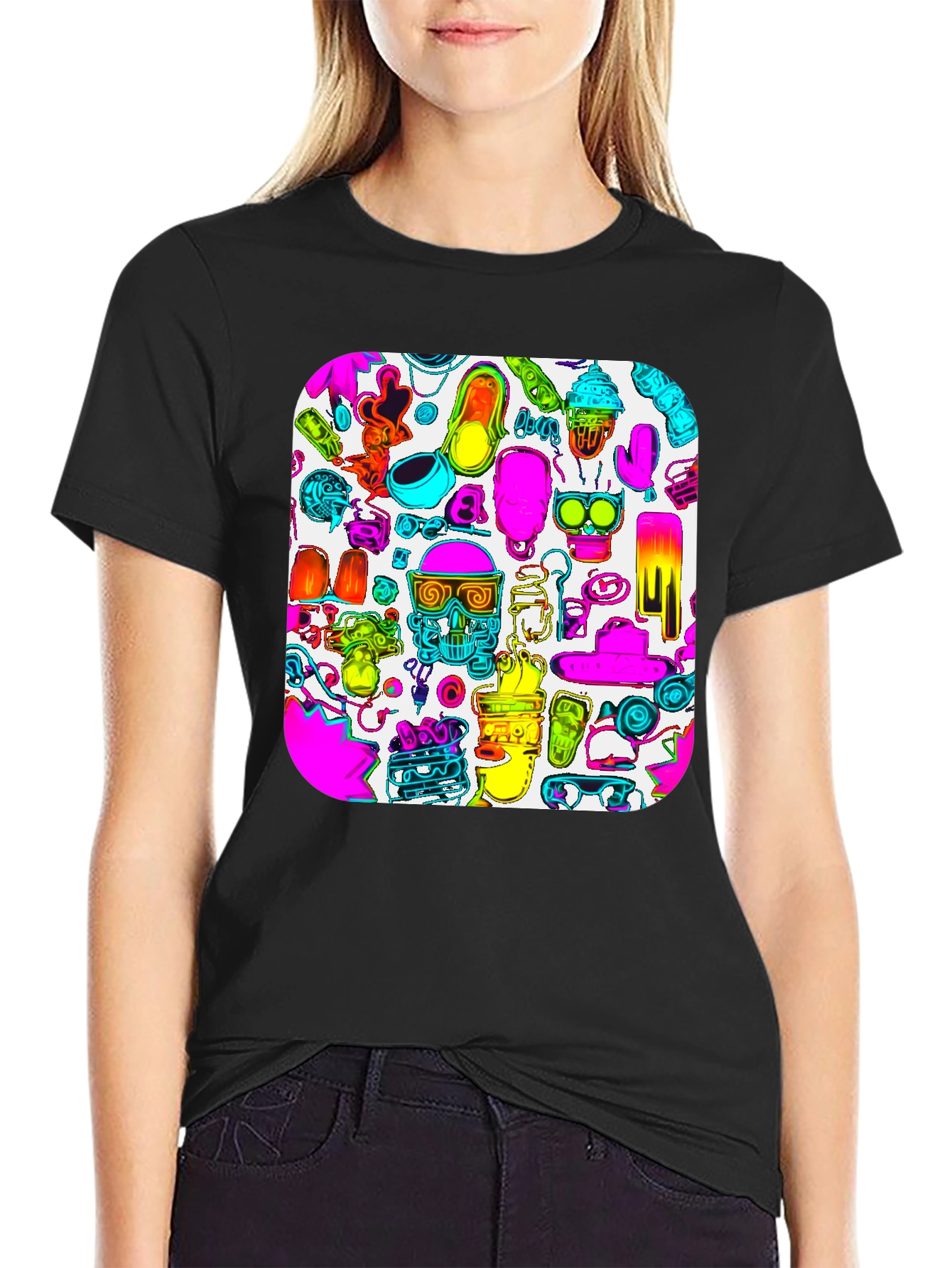 Vibrant Graphic Print T-Shirt