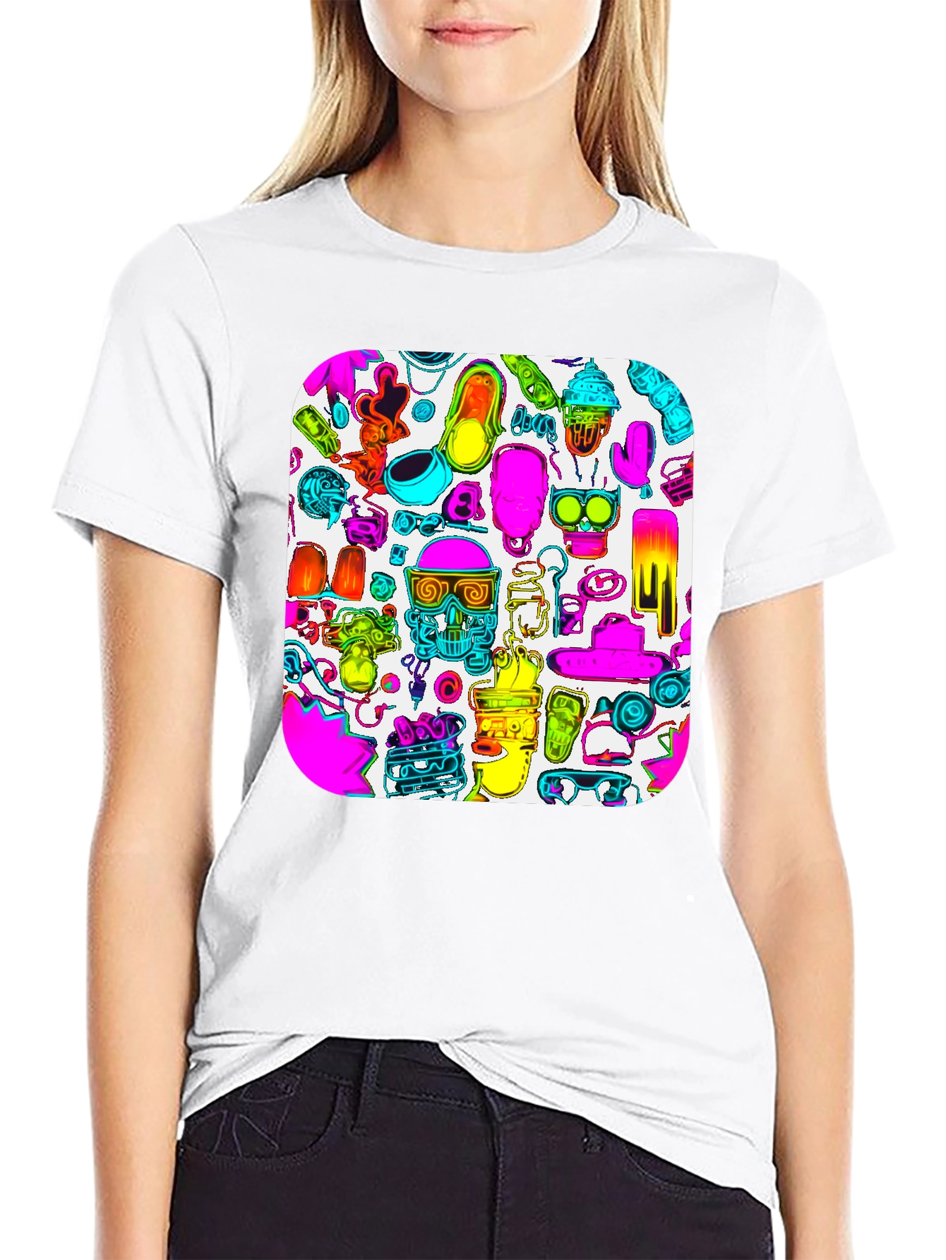 Vibrant Graphic Print T-Shirt