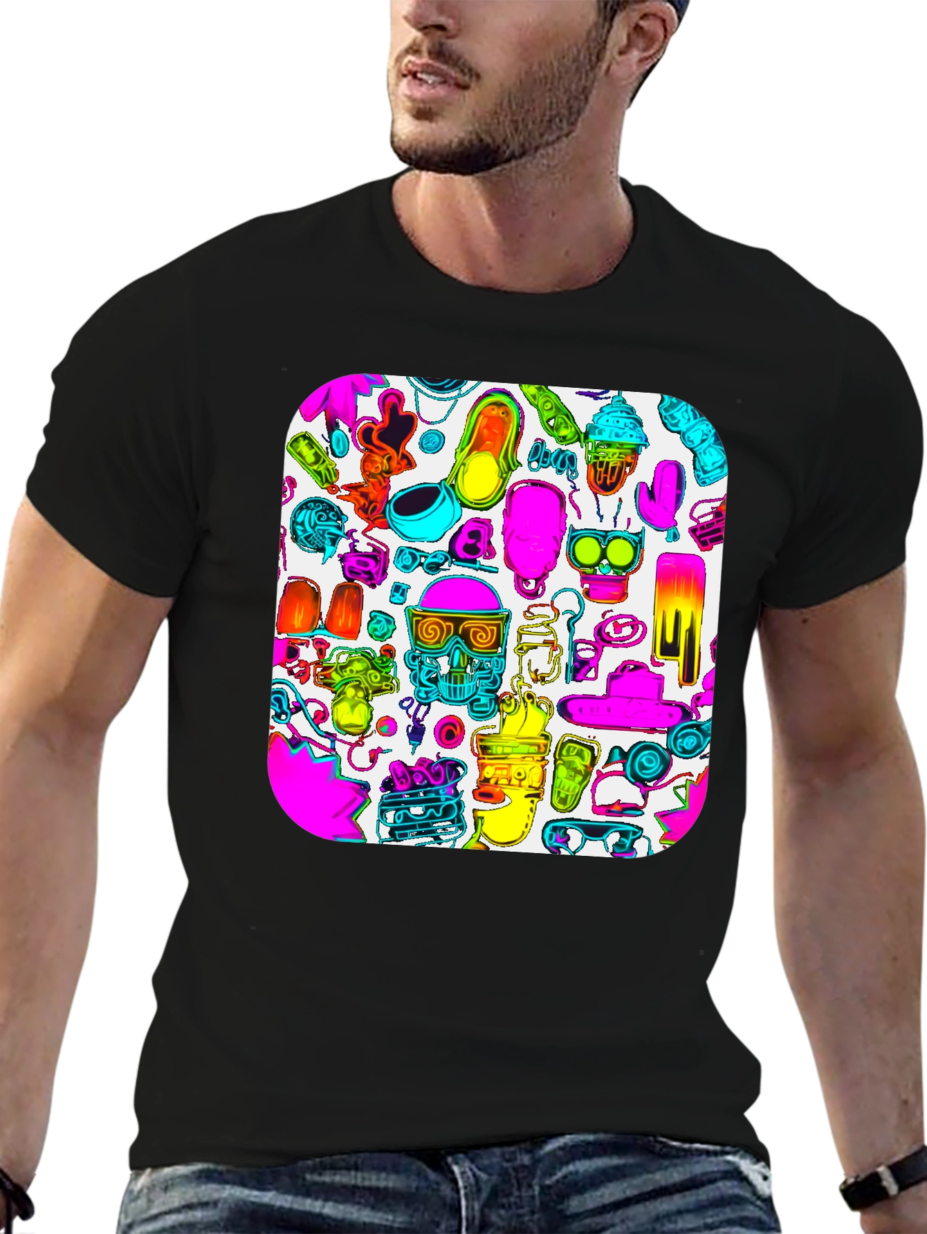 Vibrant Graphic Print T-Shirt