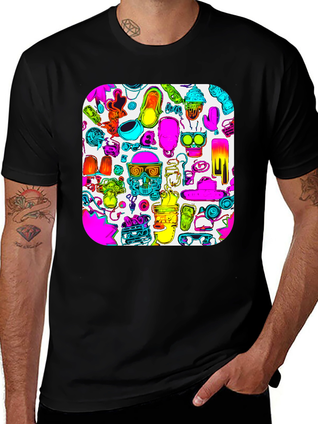 Vibrant Graphic Print T-Shirt
