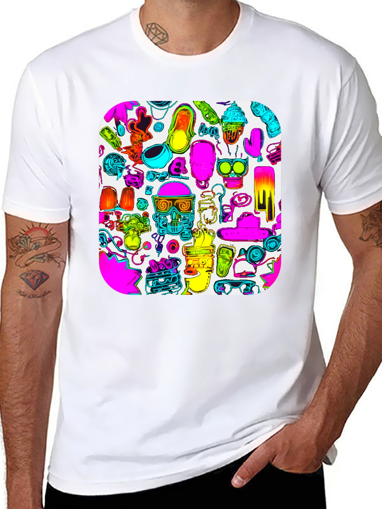 Vibrant Graphic Print T-Shirt
