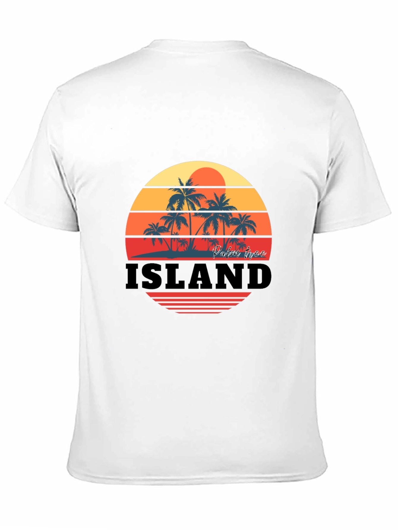 Island Palm Tree Sunset Graphic Tee