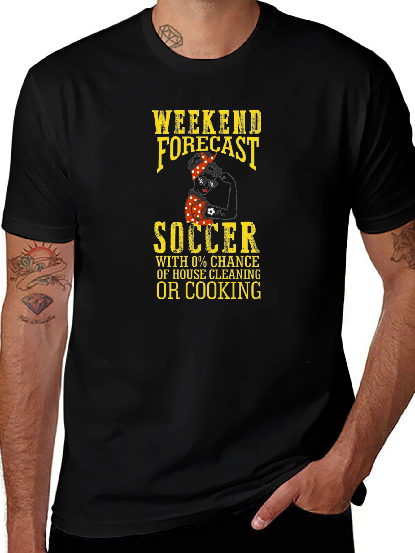 Weekend Forecast Soccer T-Shirt - No Cooking!