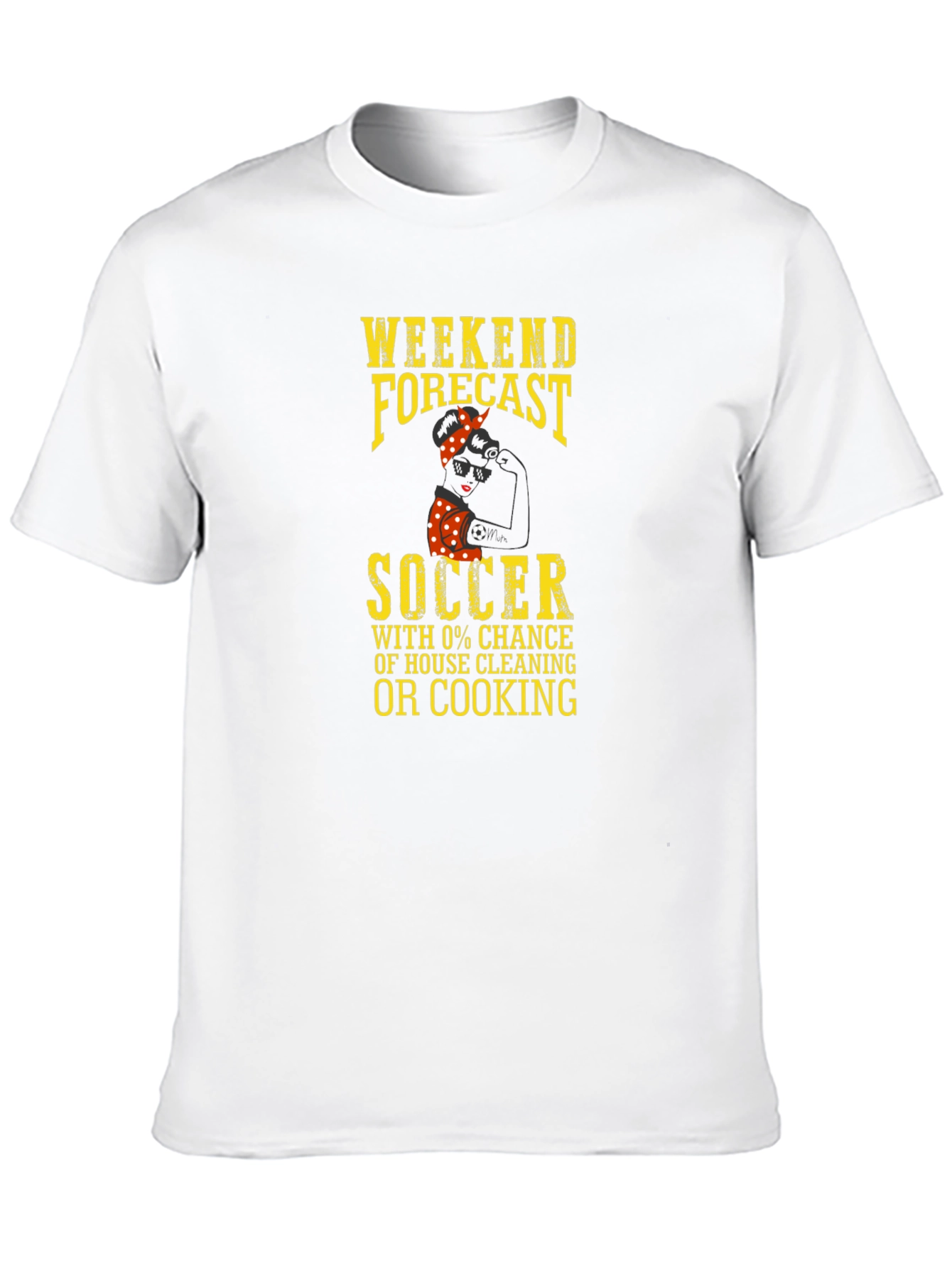 Weekend Forecast Soccer T-Shirt - No Cooking!