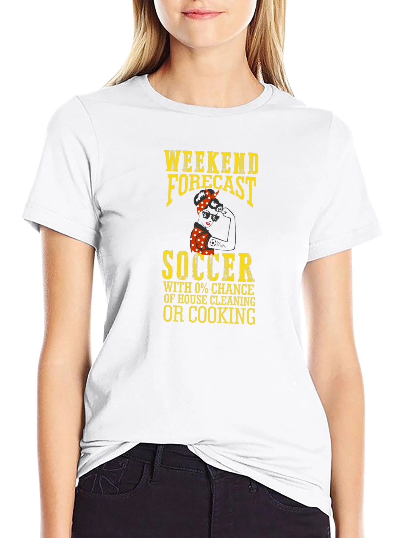 Weekend Forecast Soccer T-Shirt - No Cooking!