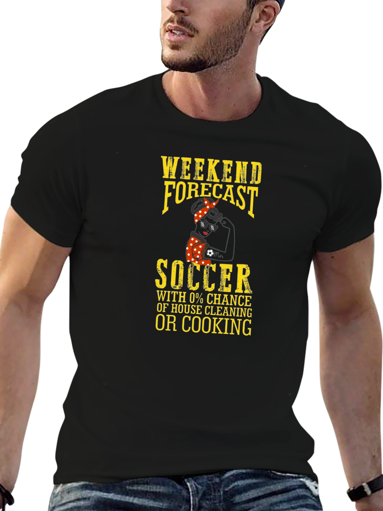 Weekend Forecast Soccer T-Shirt - No Cooking!