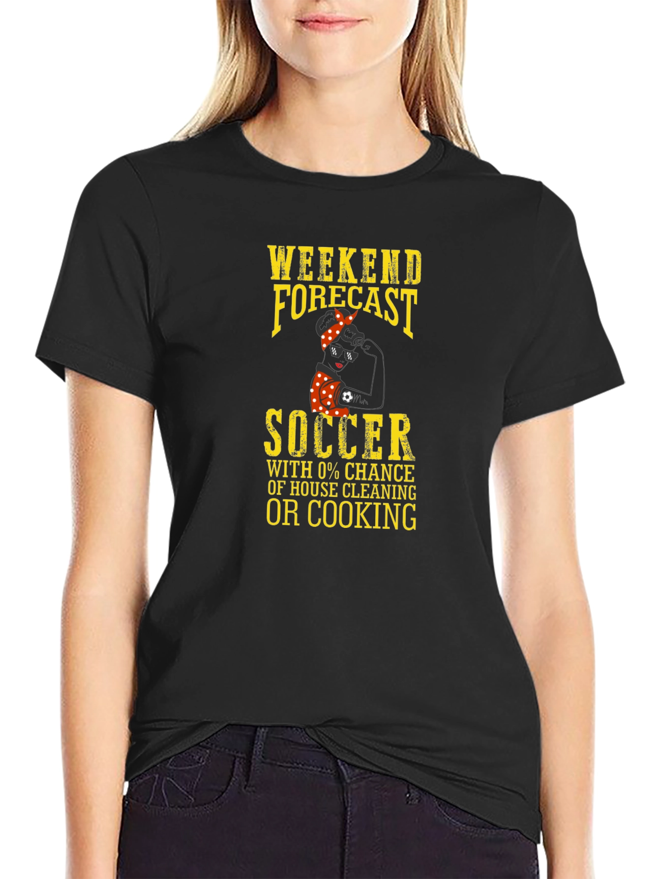 Weekend Forecast Soccer T-Shirt - No Cooking!