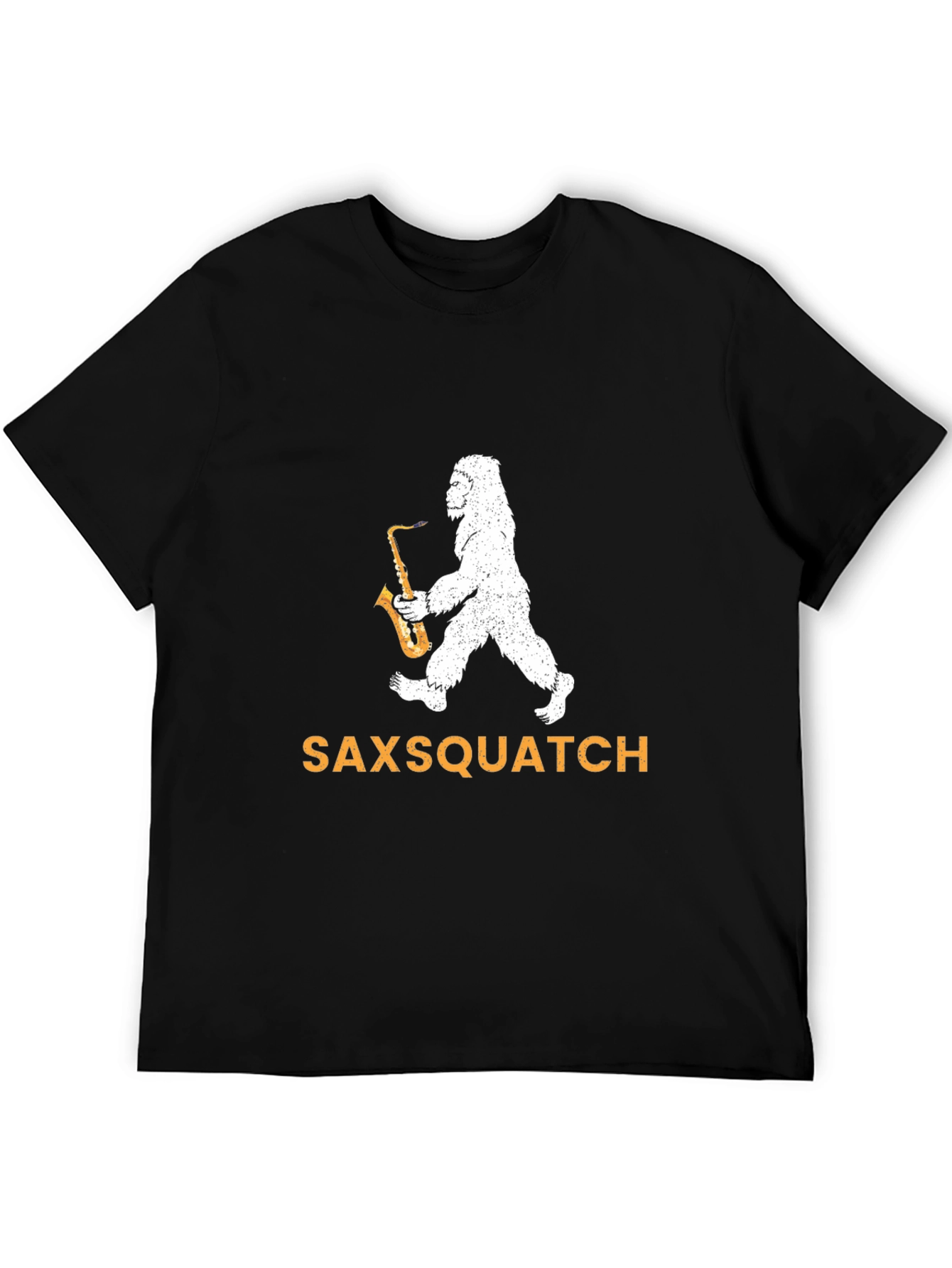 Saxsquatch Graphic Tee - Bigfoot Saxophone T-Shirt