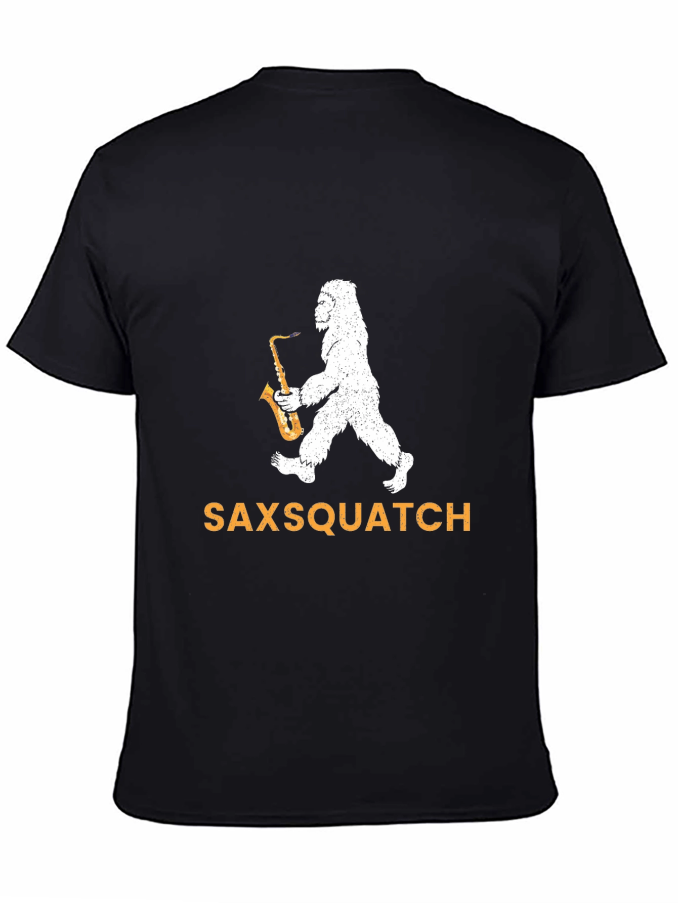 Saxsquatch Graphic Tee - Bigfoot Saxophone T-Shirt