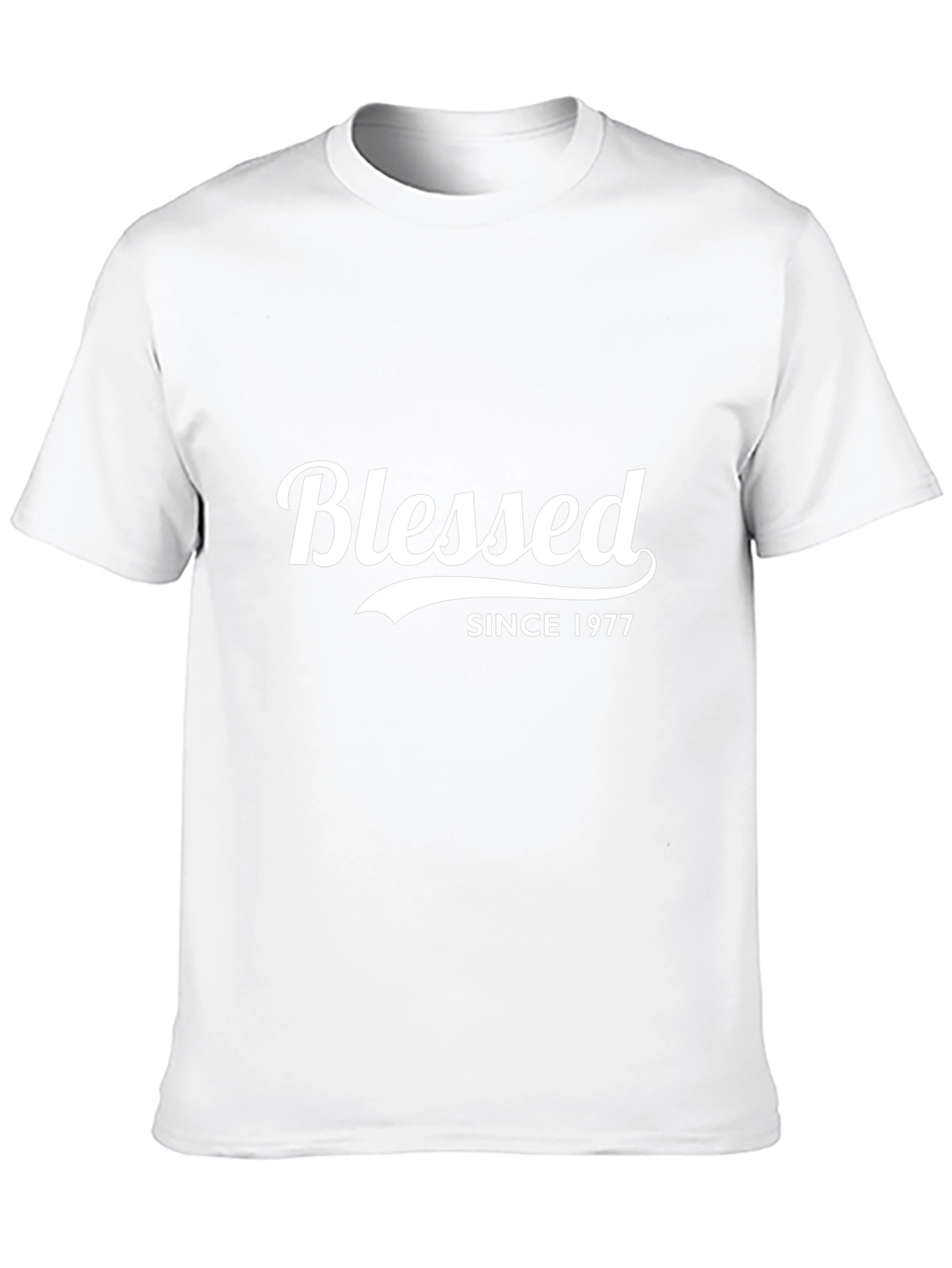 Blessed Since 1977 Black Tee