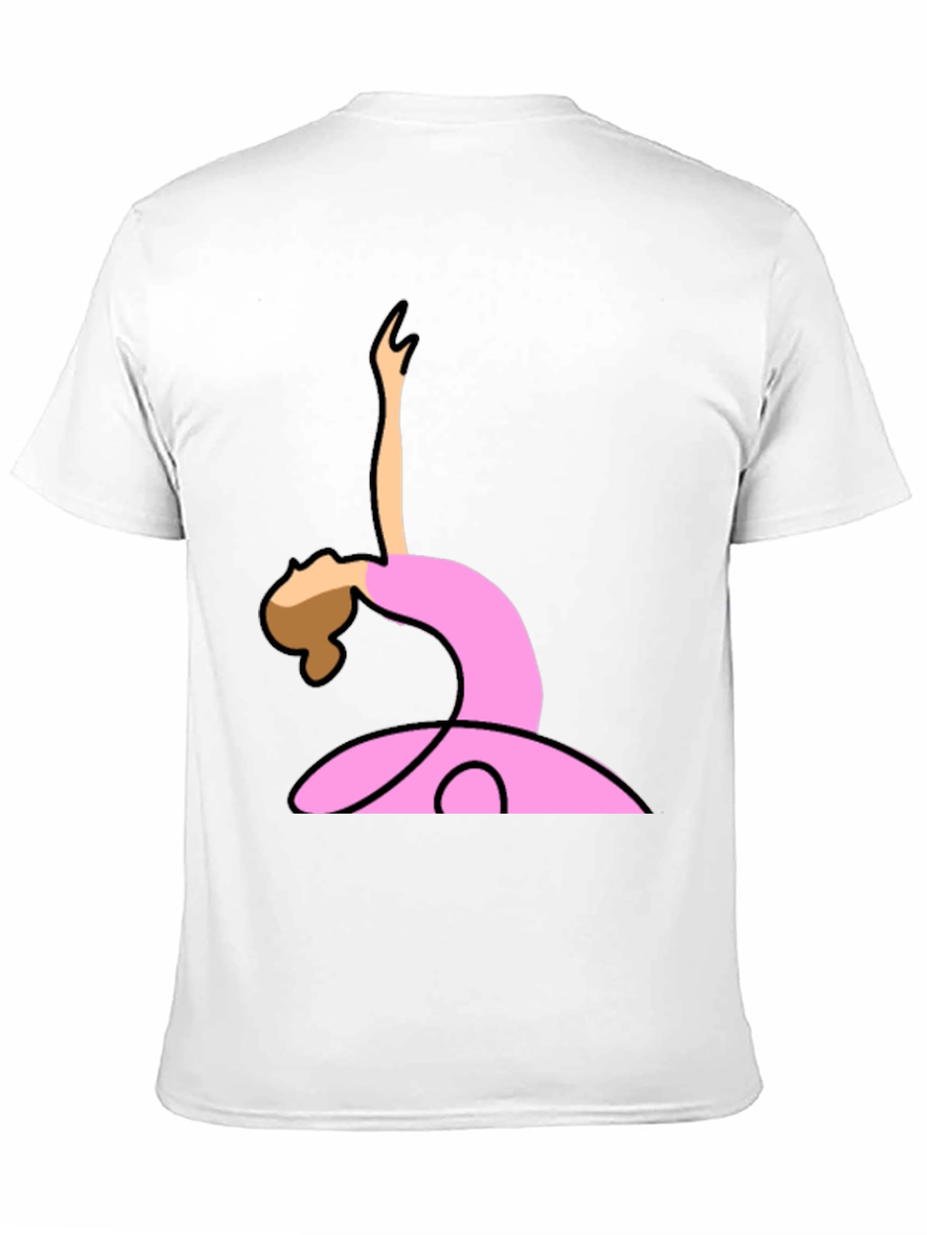Ballerina Graphic Tee - Black Cotton T-Shirt