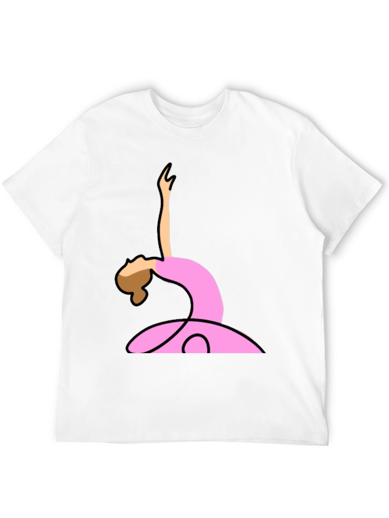 Ballerina Graphic Tee - Black Cotton T-Shirt