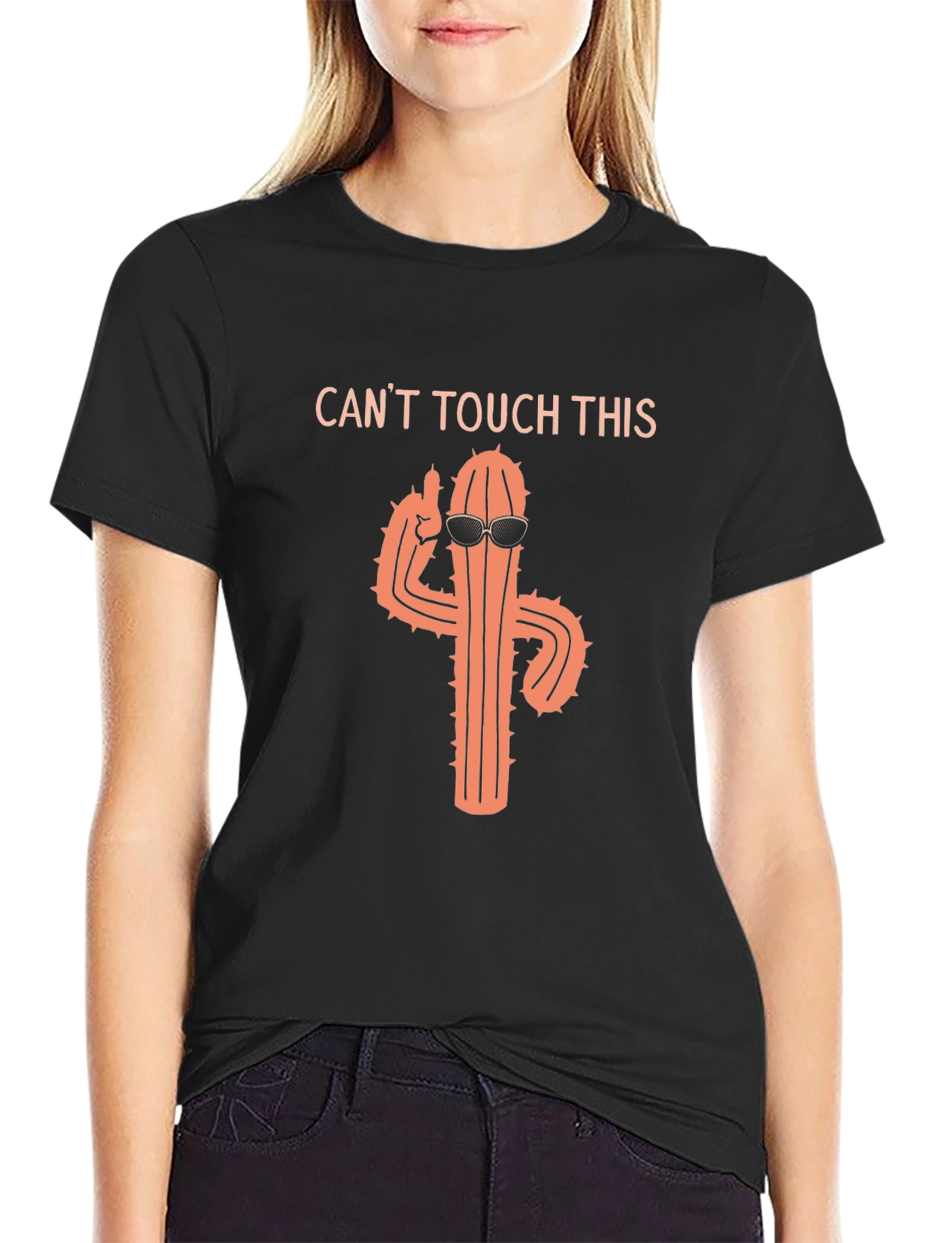 Funny Cactus Cant Touch This Graphic T-Shirt