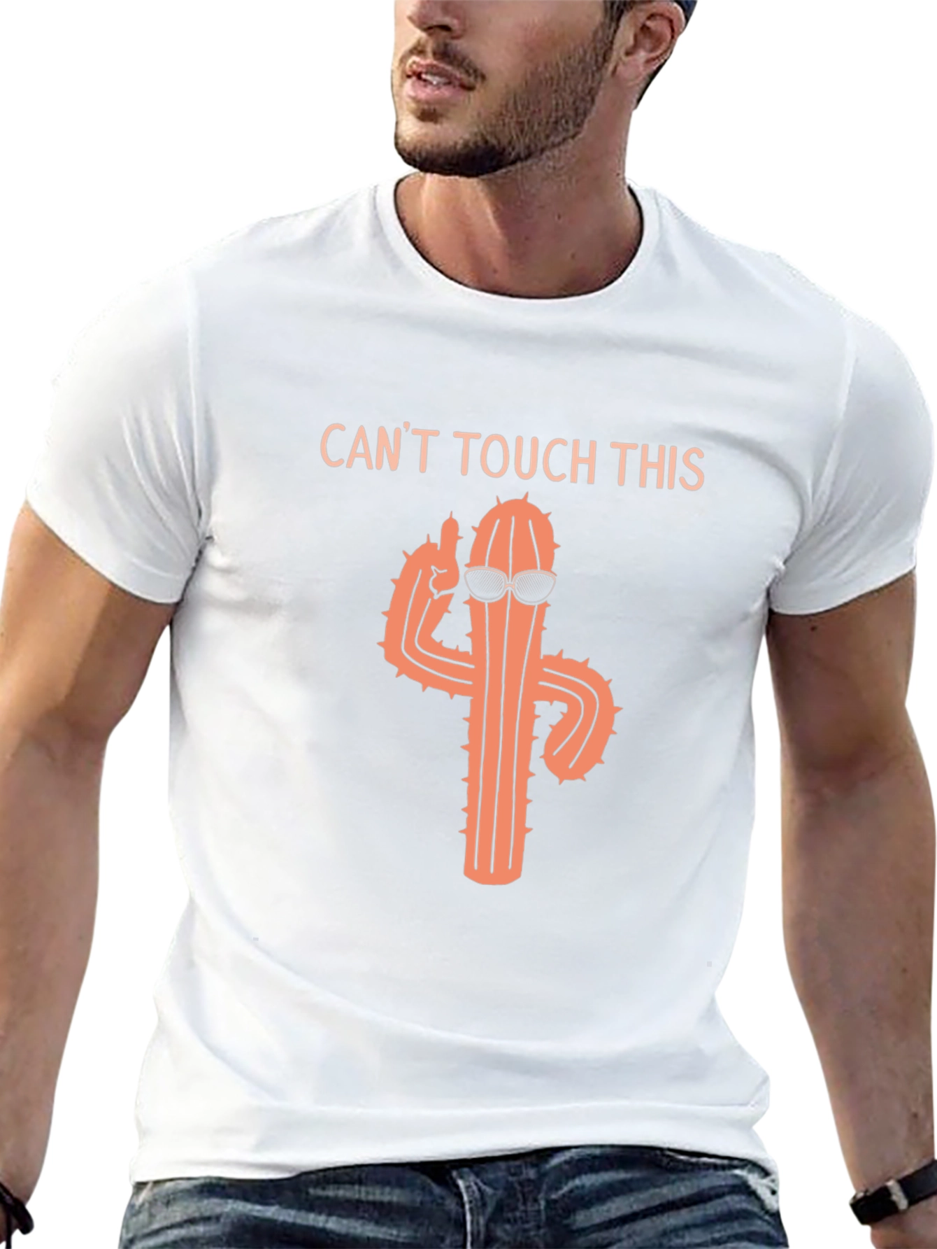Funny Cactus Cant Touch This Graphic T-Shirt