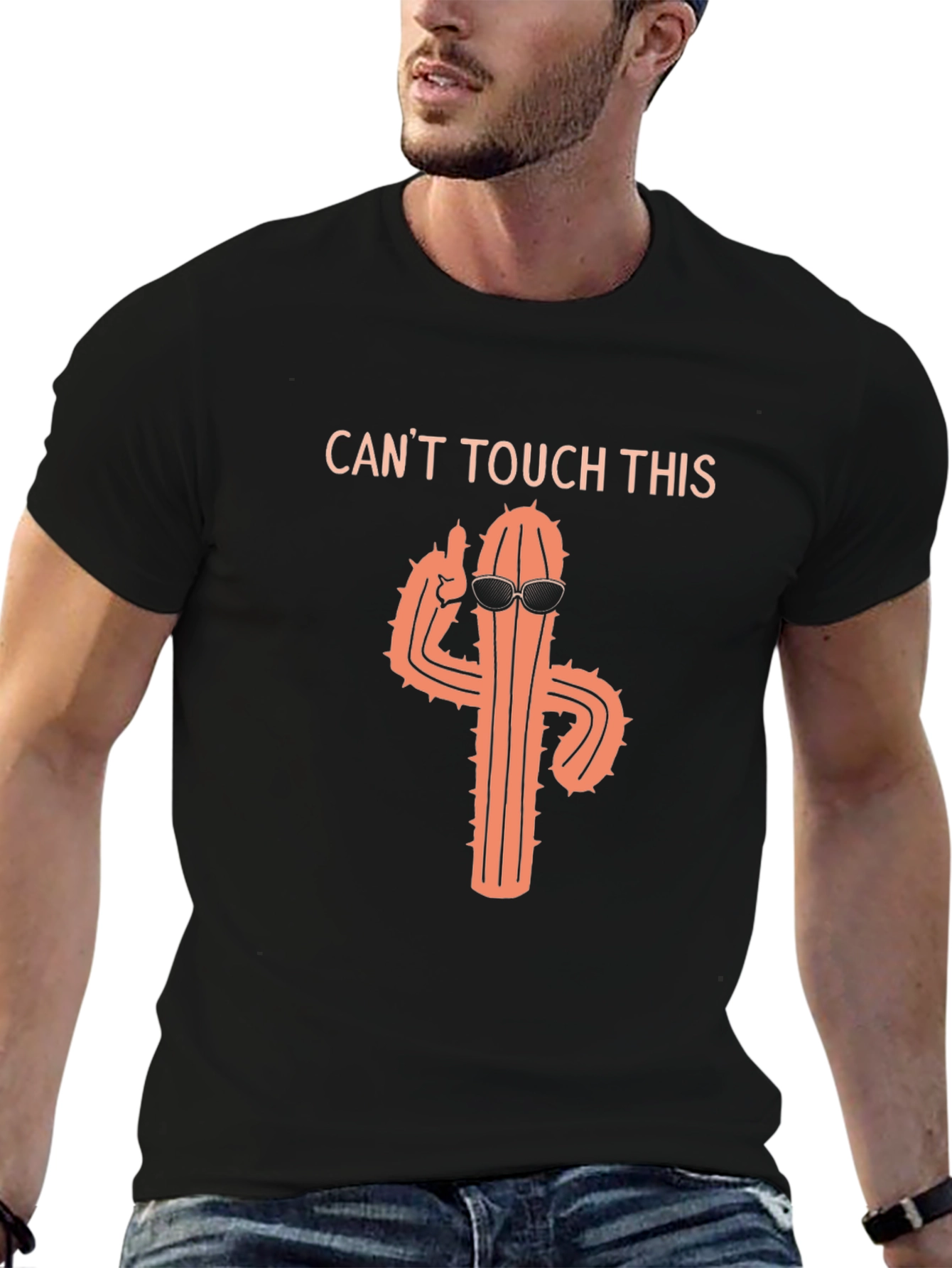 Funny Cactus Cant Touch This Graphic T-Shirt