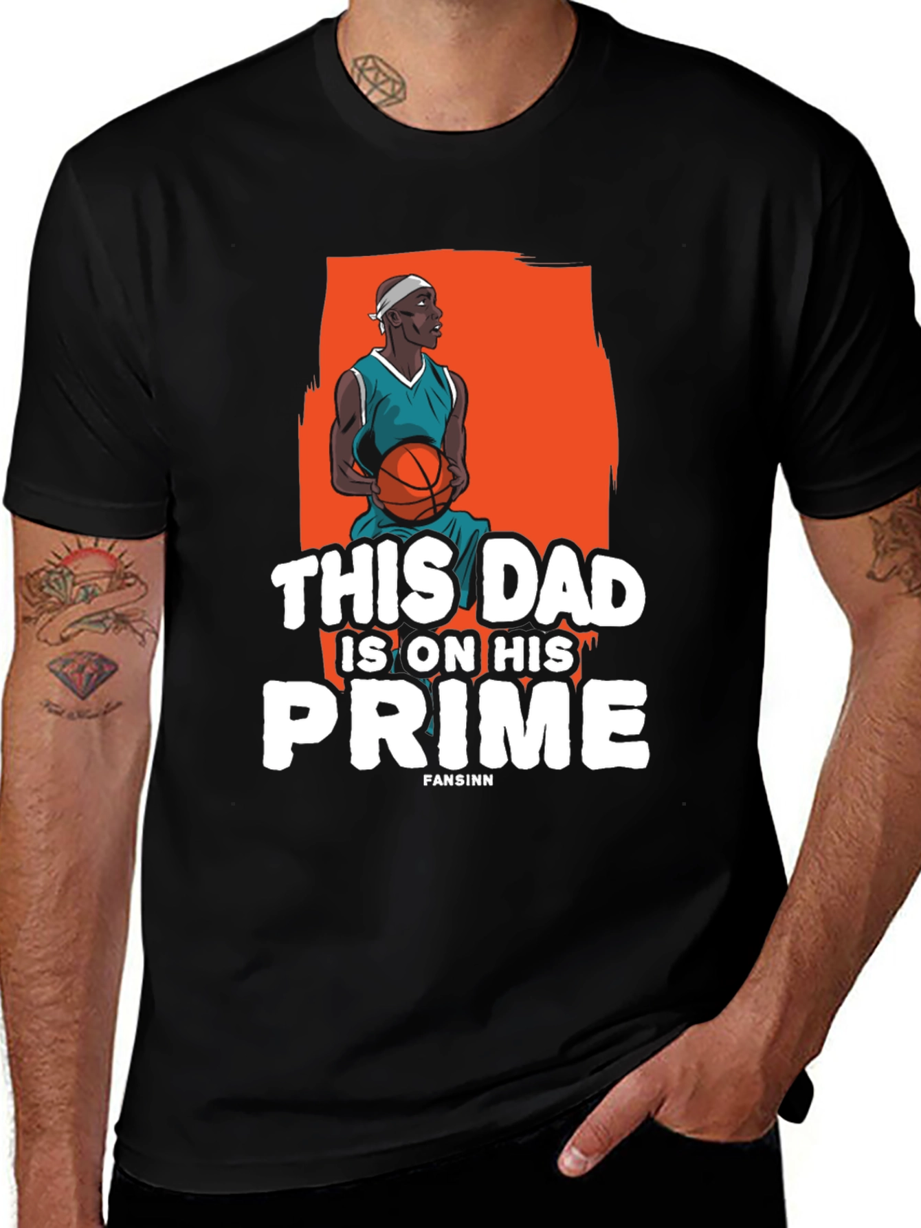 This Dad is on His Prime Basketball T-Shirt