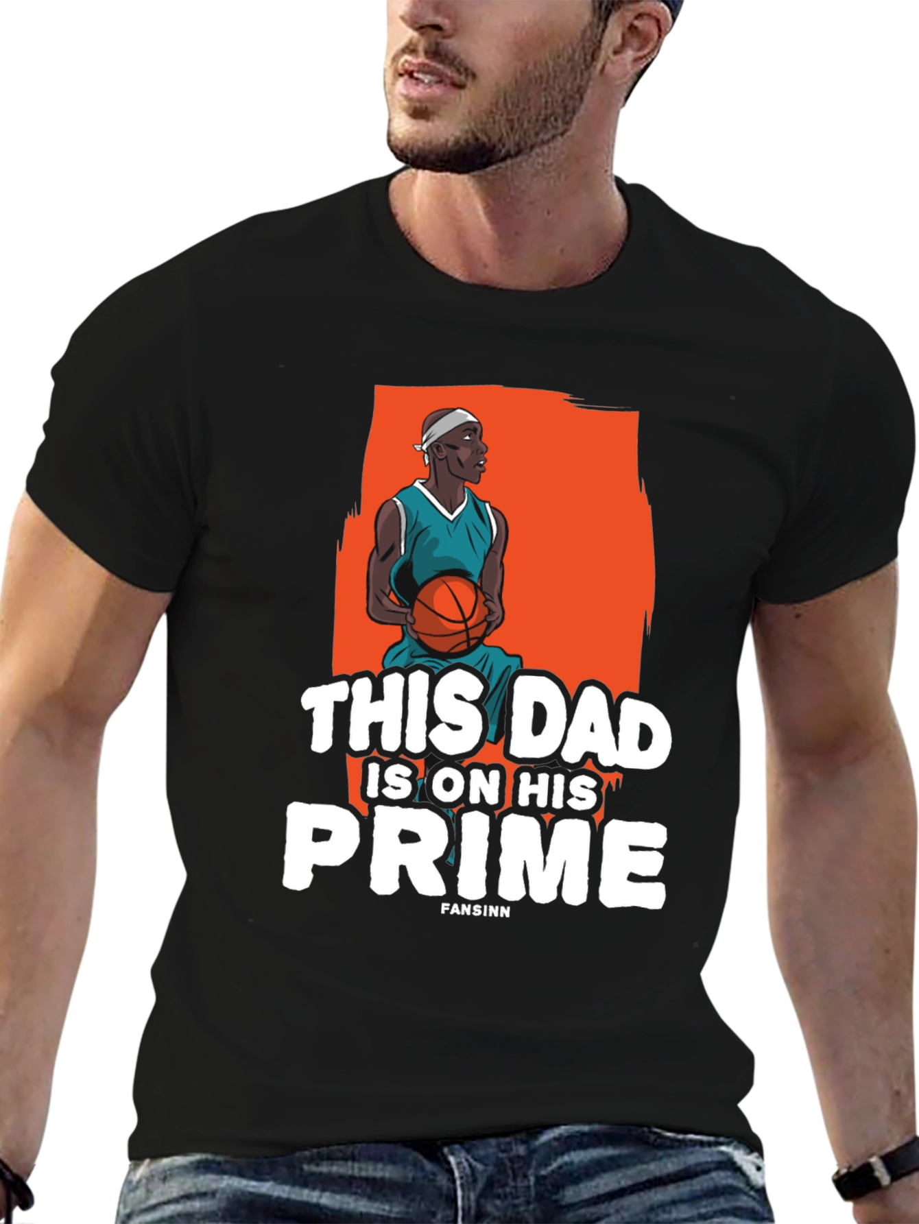 This Dad is on His Prime Basketball T-Shirt