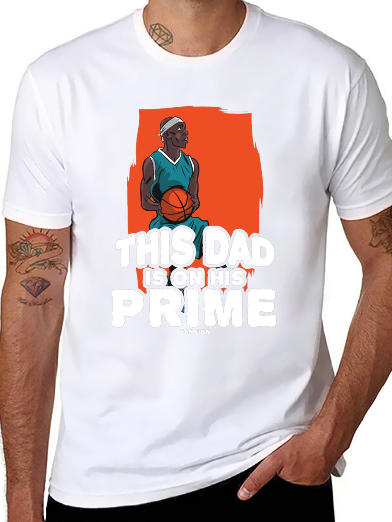 This Dad is on His Prime Basketball T-Shirt