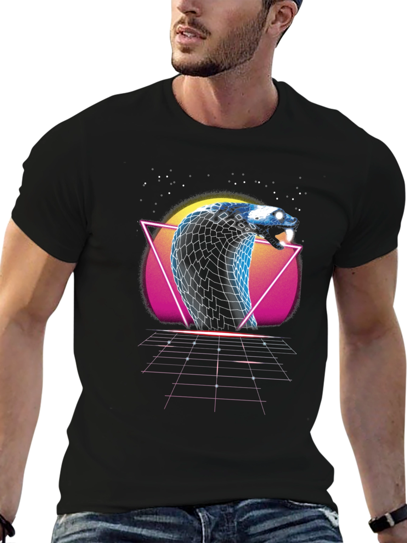 Retro Wave Cobra Graphic Tee