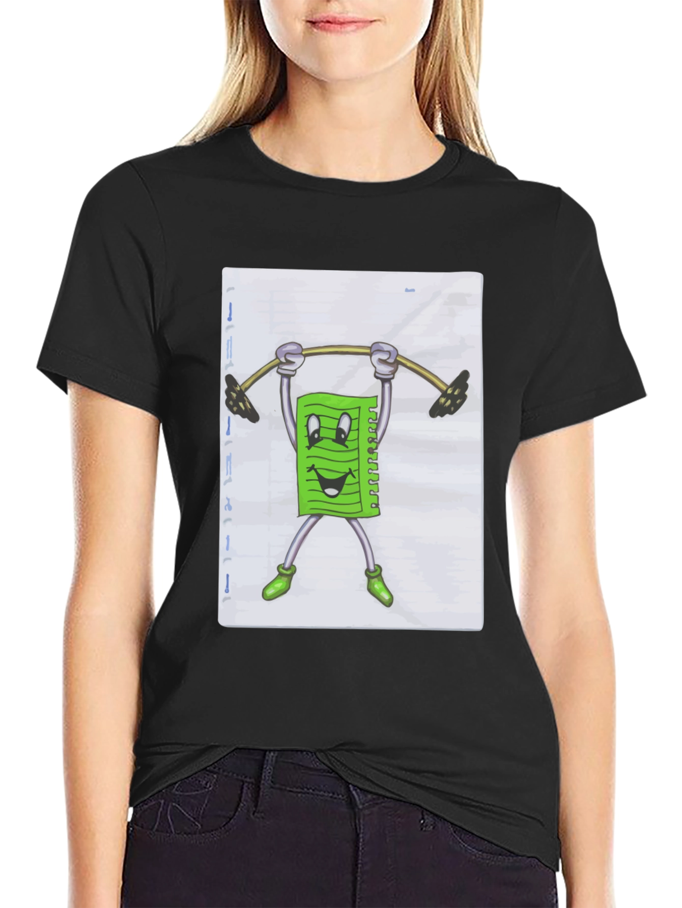 Funny Workout T-Shirt - Paper Lifting Weights