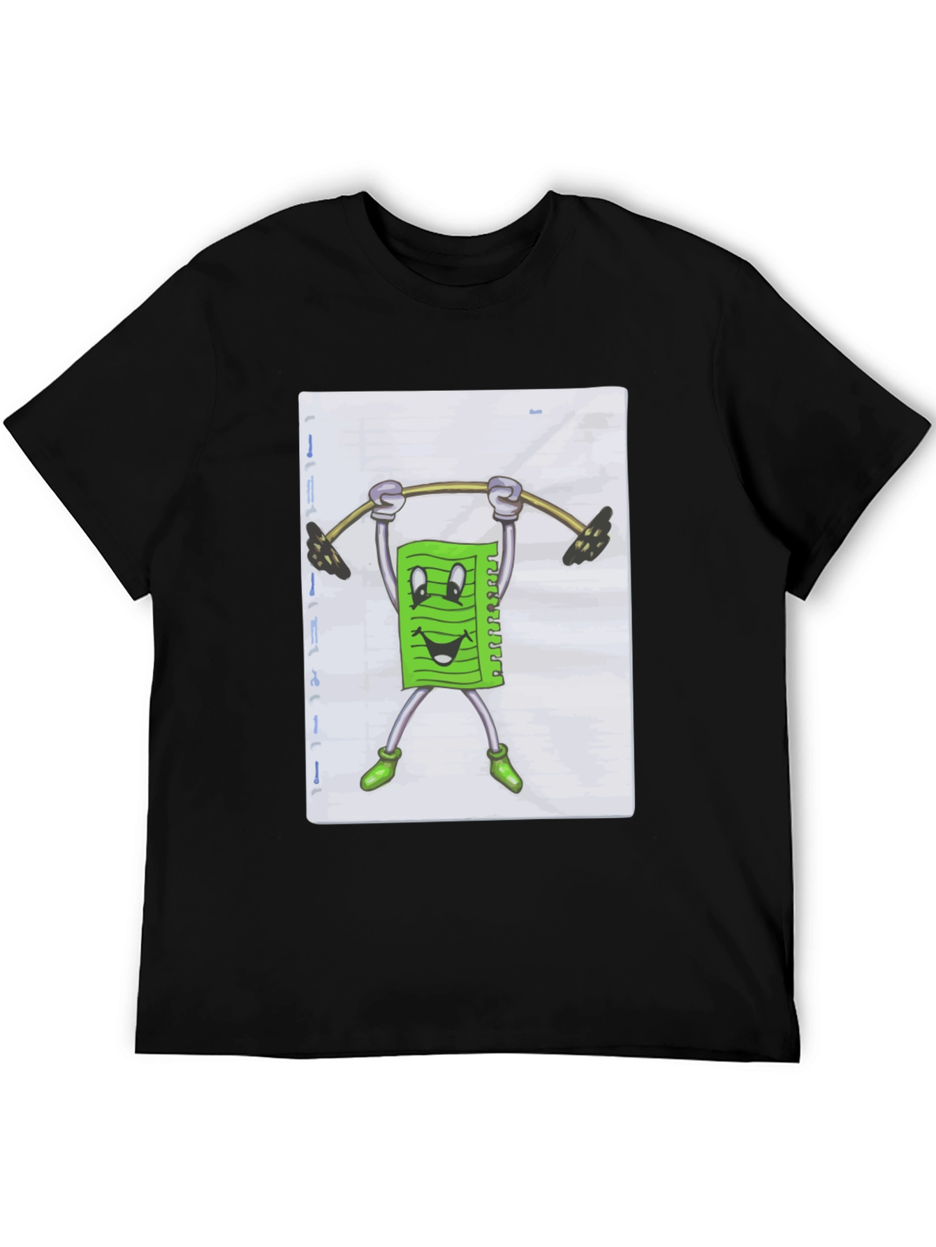 Funny Workout T-Shirt - Paper Lifting Weights