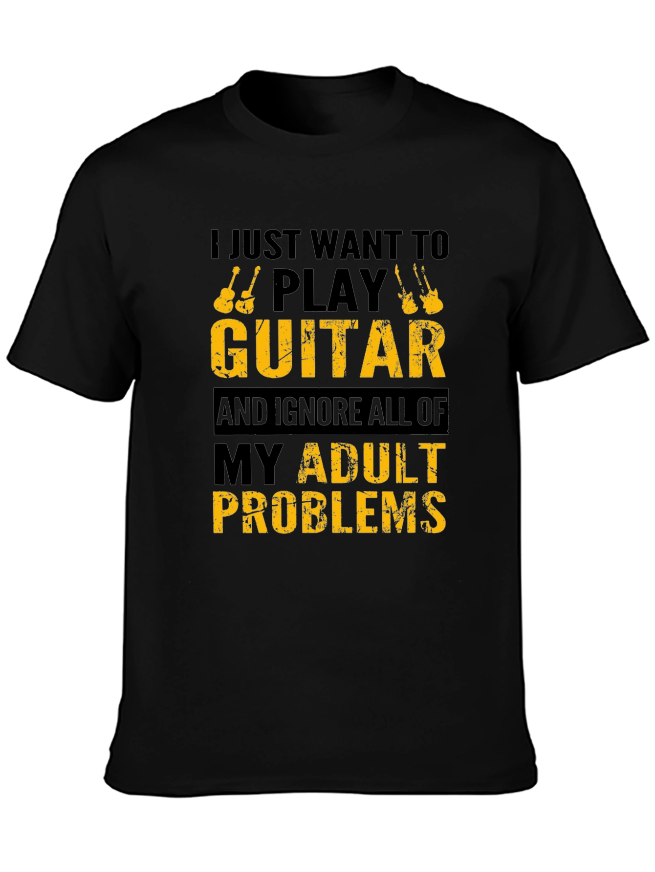 Guitar Player T-Shirt - Adulting Problems Tee