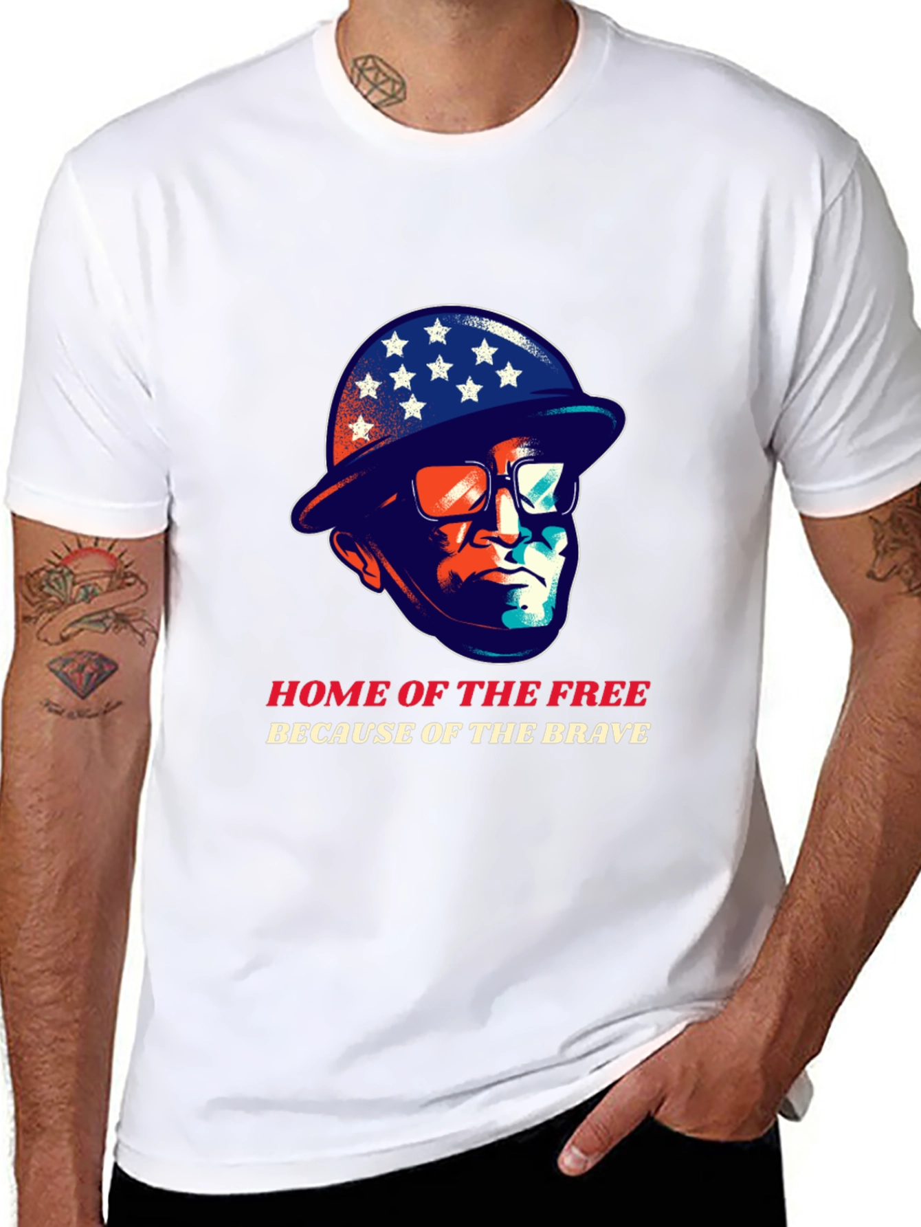 Home of the Free T-Shirt - Patriotic Graphic Tee