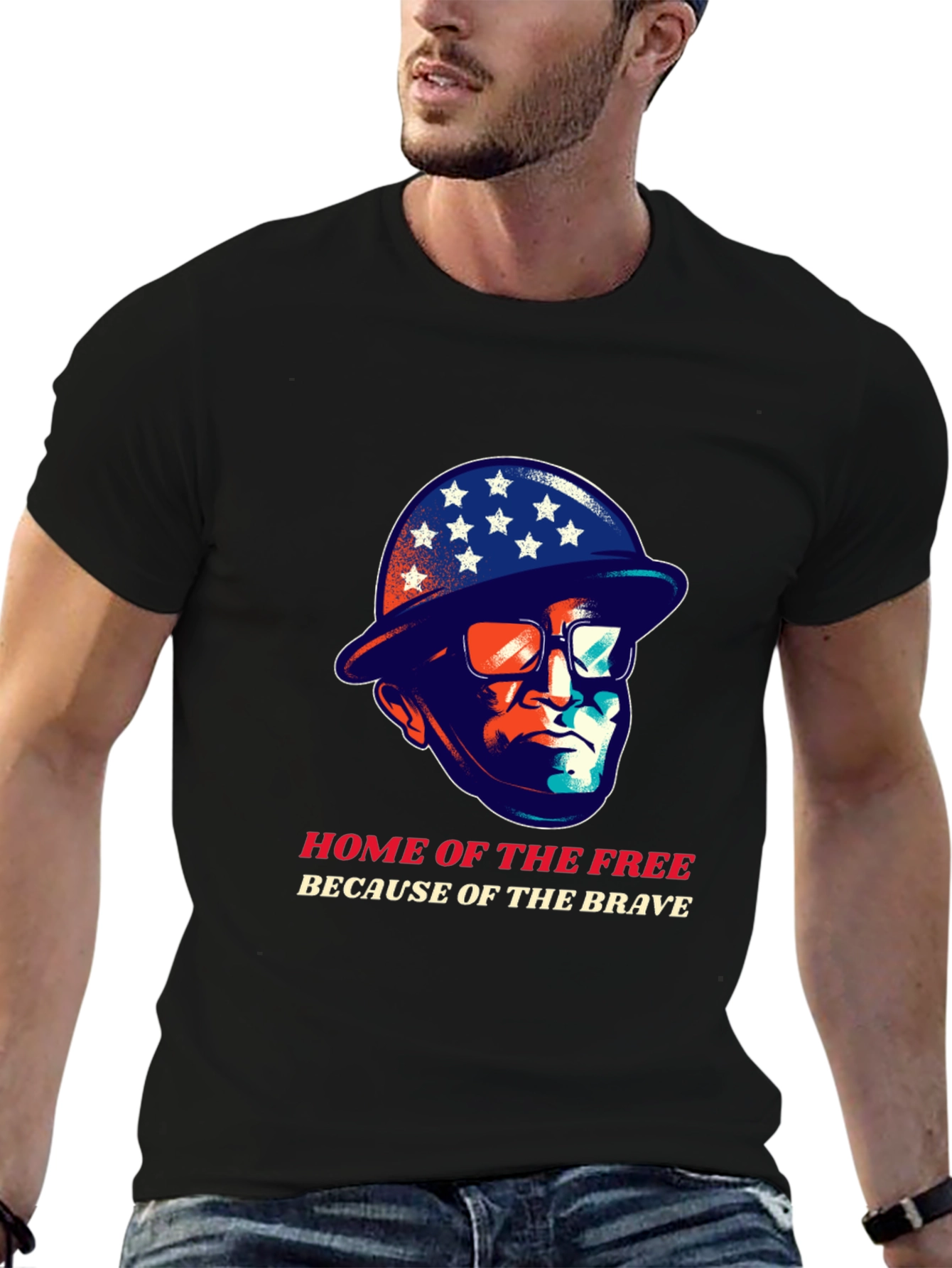 Home of the Free T-Shirt - Patriotic Graphic Tee