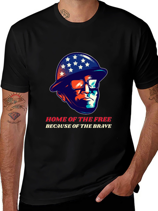 Home of the Free T-Shirt - Patriotic Graphic Tee