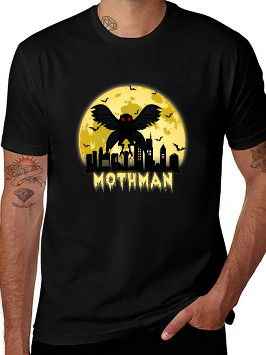 Mothman Cityscape Graphic T-Shirt