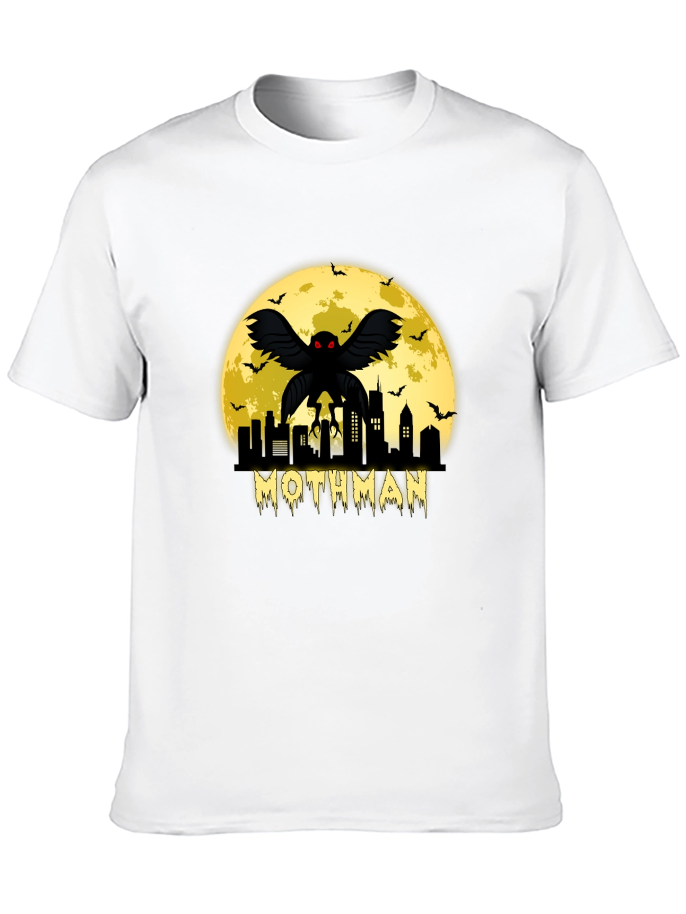 Mothman Cityscape Graphic T-Shirt