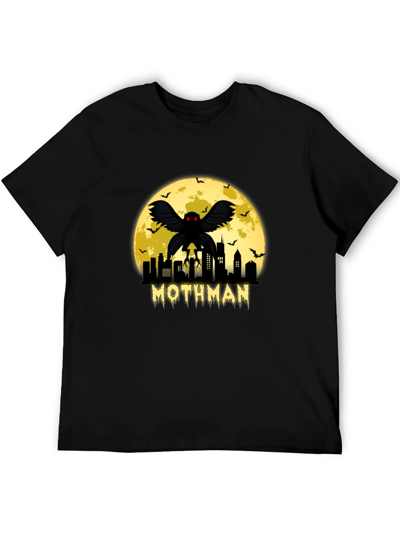 Mothman Cityscape Graphic T-Shirt