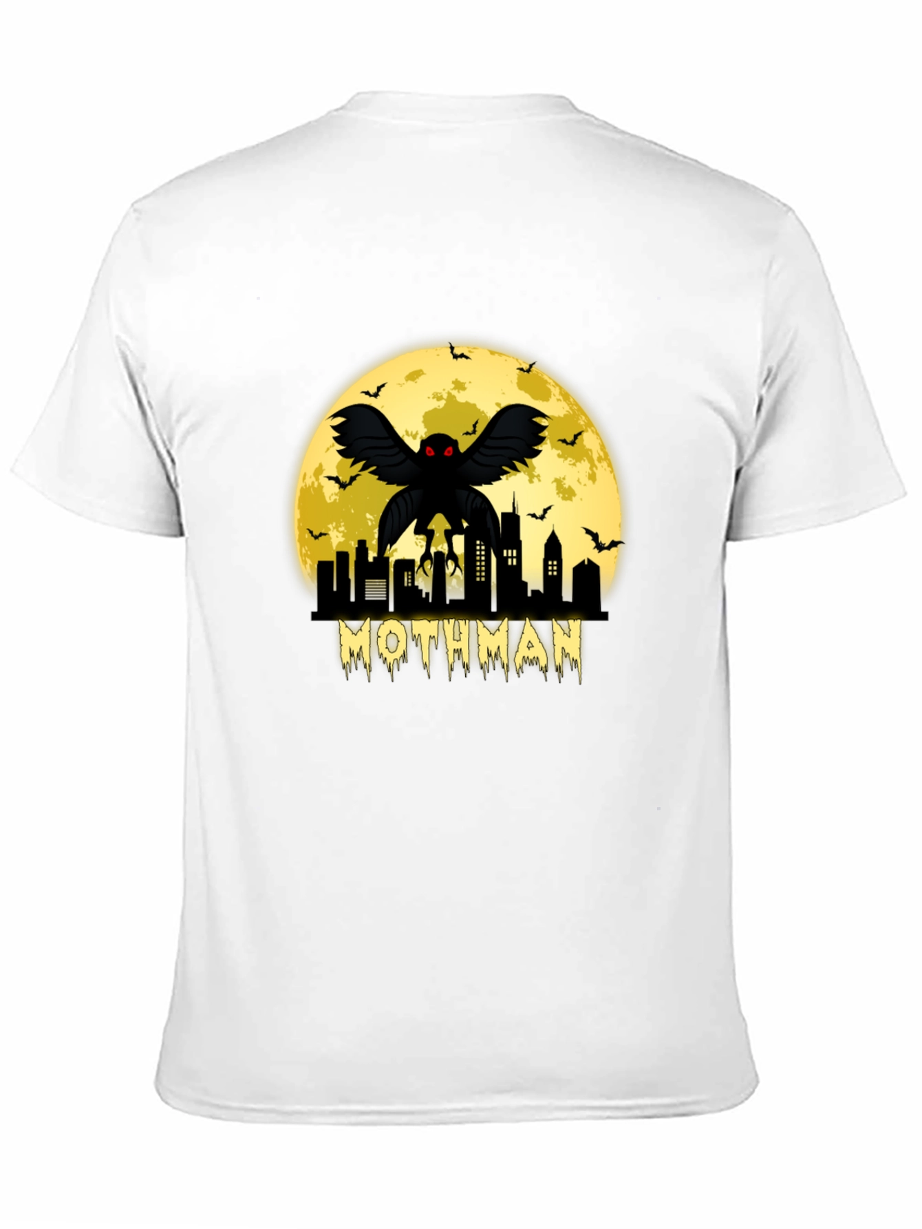 Mothman Cityscape Graphic T-Shirt