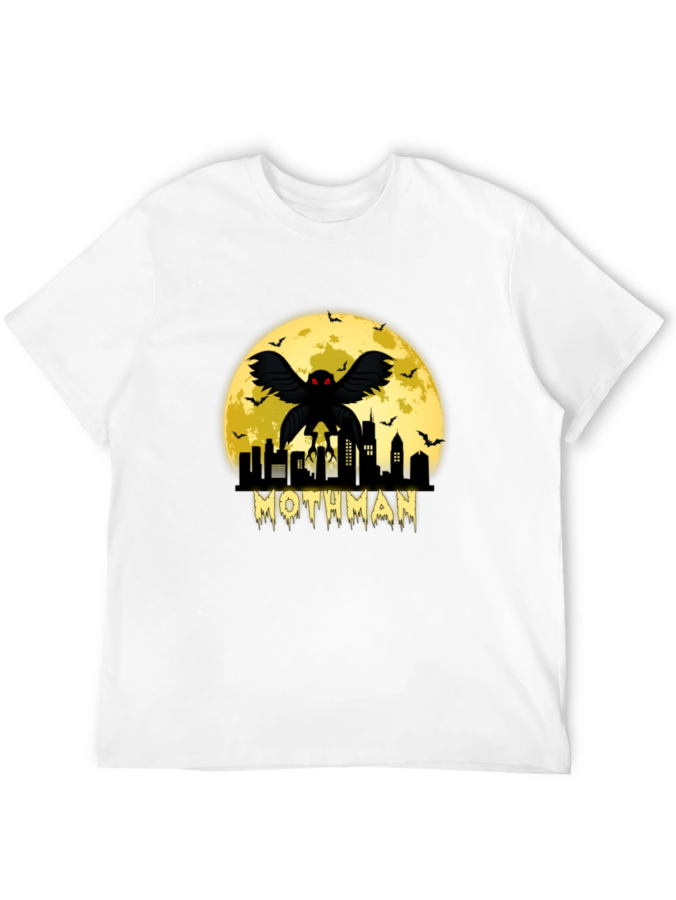 Mothman Cityscape Graphic T-Shirt