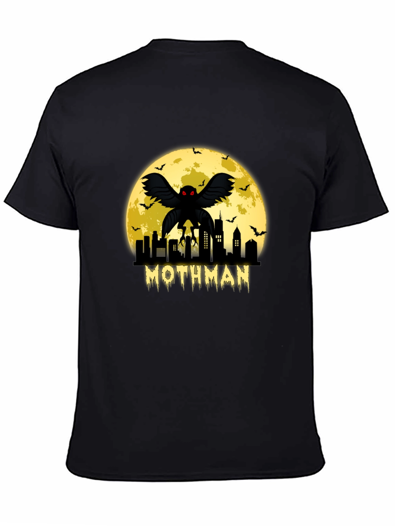 Mothman Cityscape Graphic T-Shirt