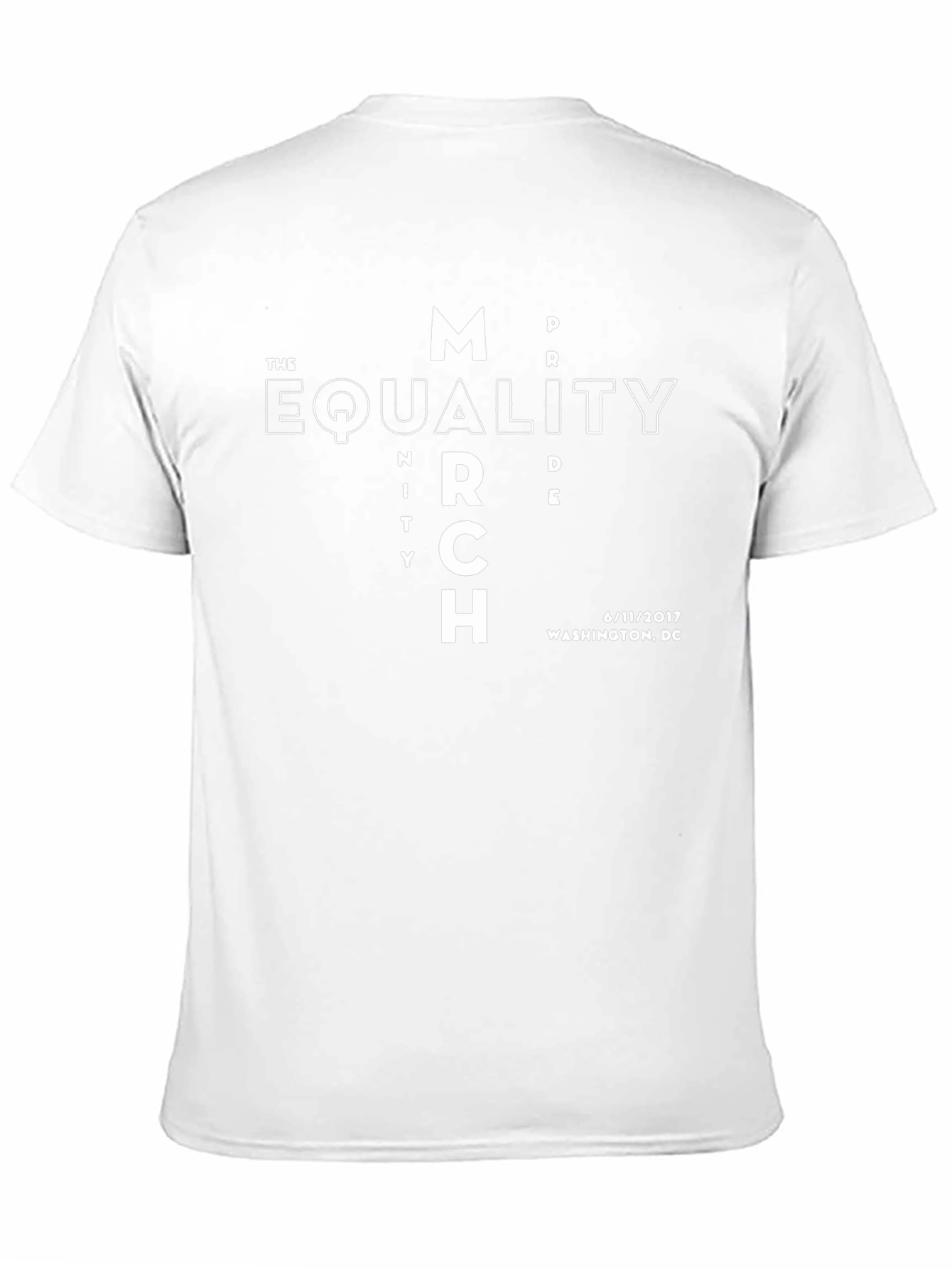 Equality March T-Shirt - Black Washington DC 2017