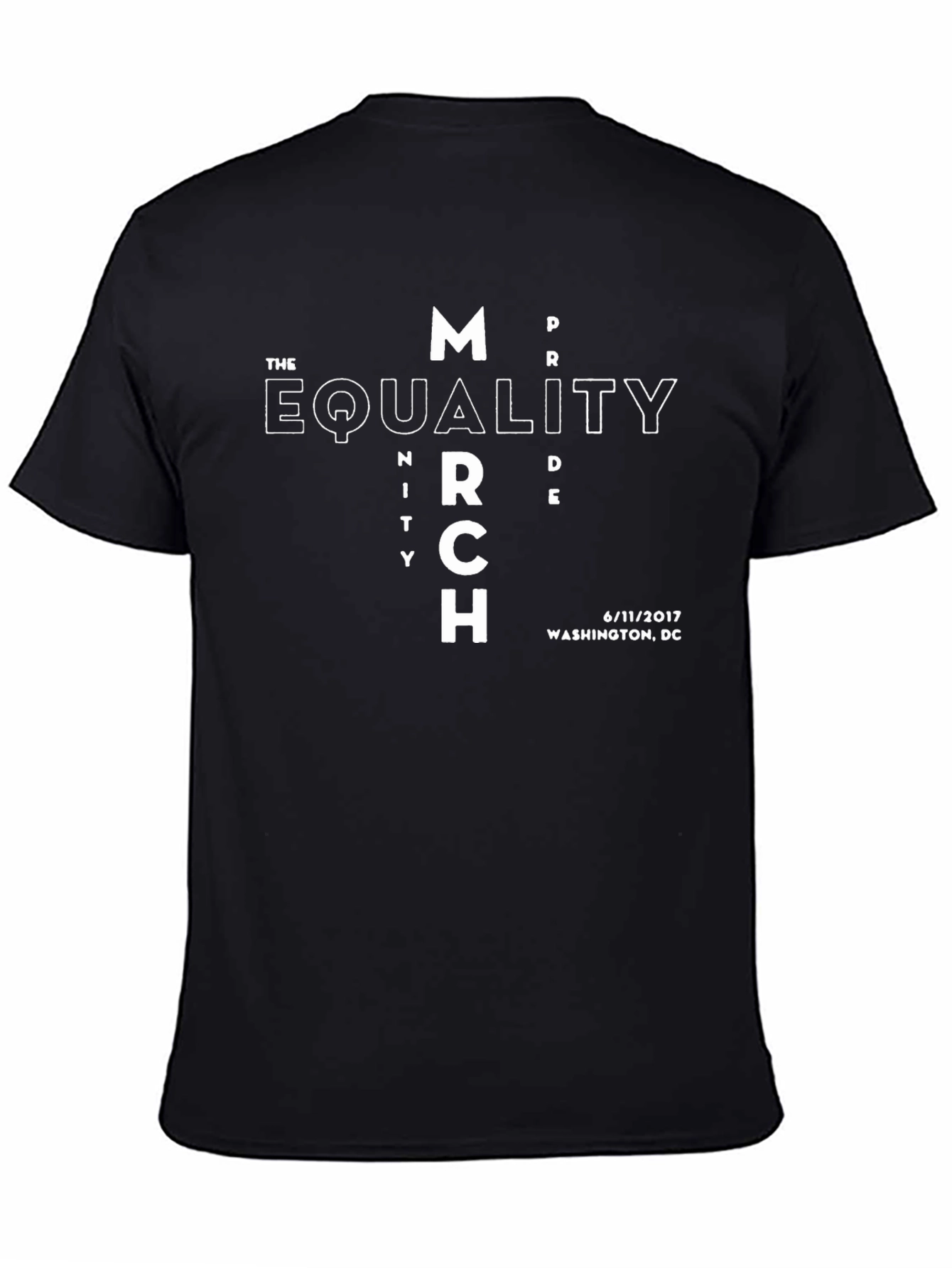 Equality March T-Shirt - Black Washington DC 2017