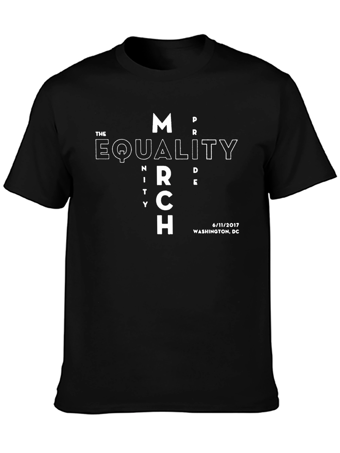 Equality March T-Shirt - Black Washington DC 2017