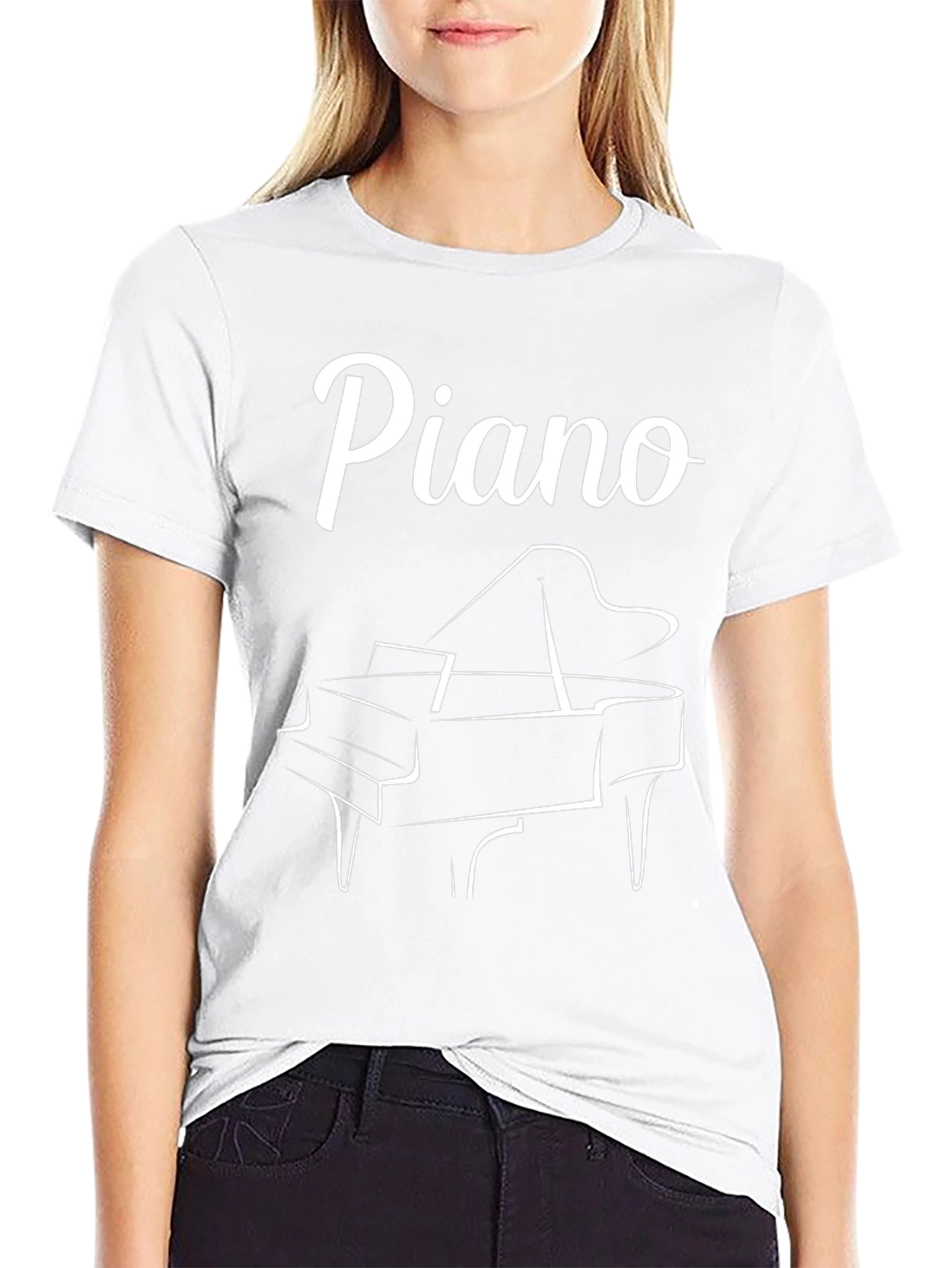 Piano Graphic Tee - Musician Gift