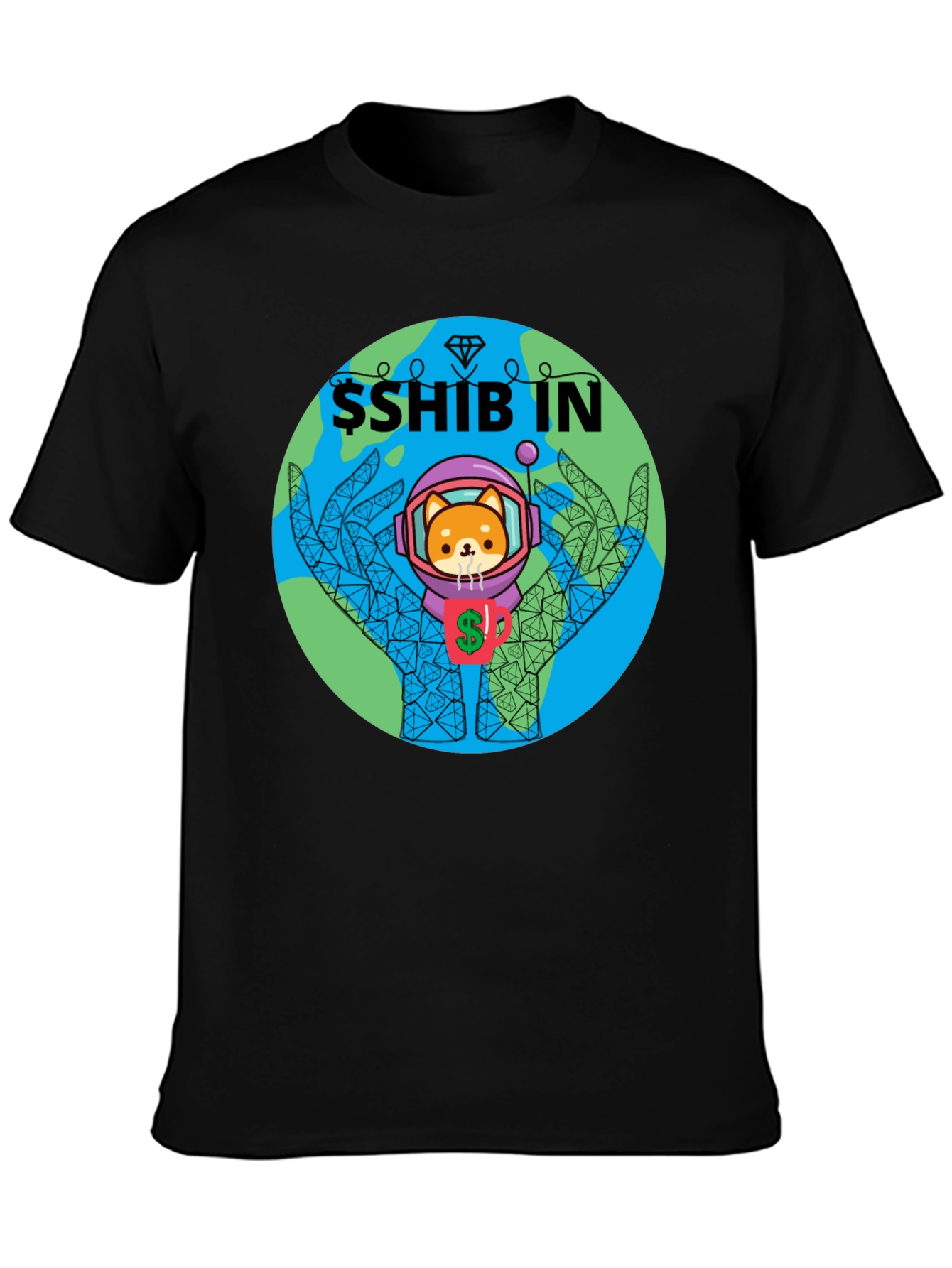Shiba Inu Astronaut Graphic Tee - Crypto Doge