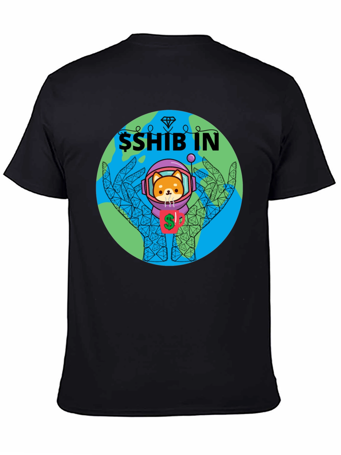 Shiba Inu Astronaut Graphic Tee - Crypto Doge